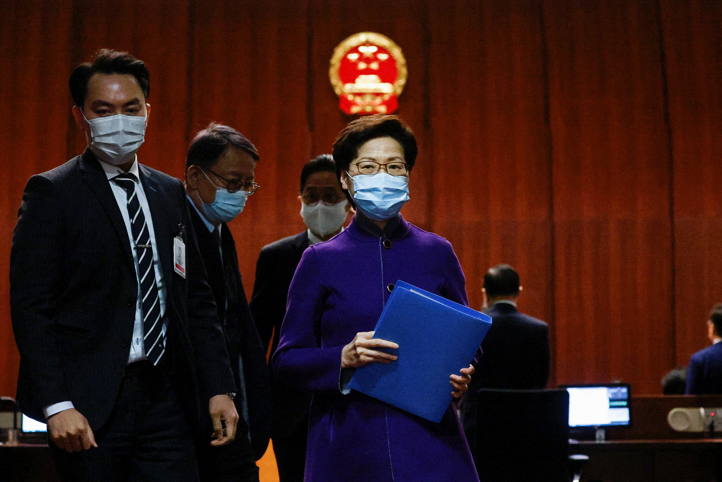 Carrie Lam Cheng Yuet-ngor, la Jefa Ejecutiva de Hong Kong. REUTERS/Tyrone Siu