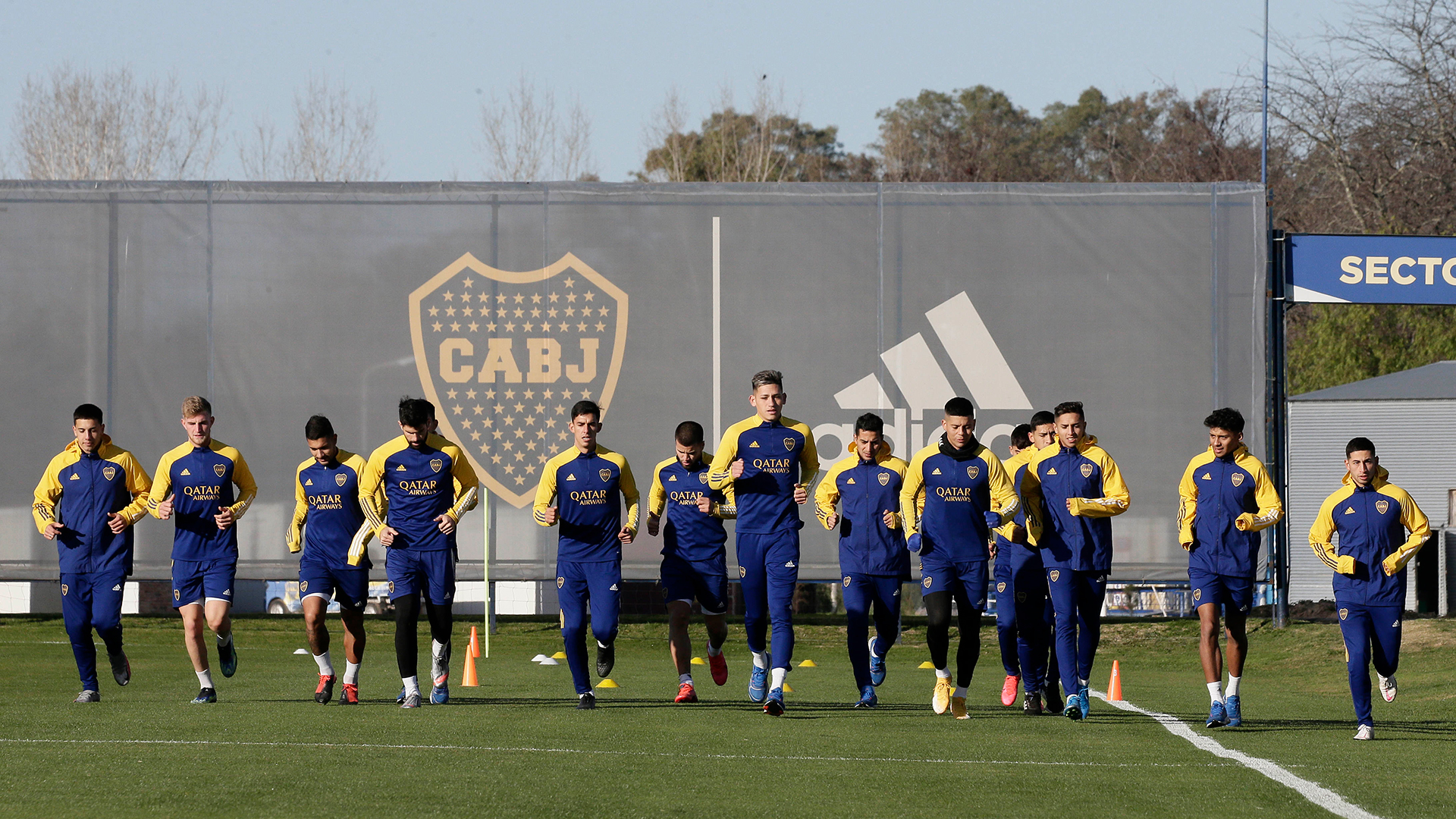 Algunos futbolistas de Boca ya iniciaron los trabajos hace algunos días (Boca Juniors / Javier Garcia Martino)