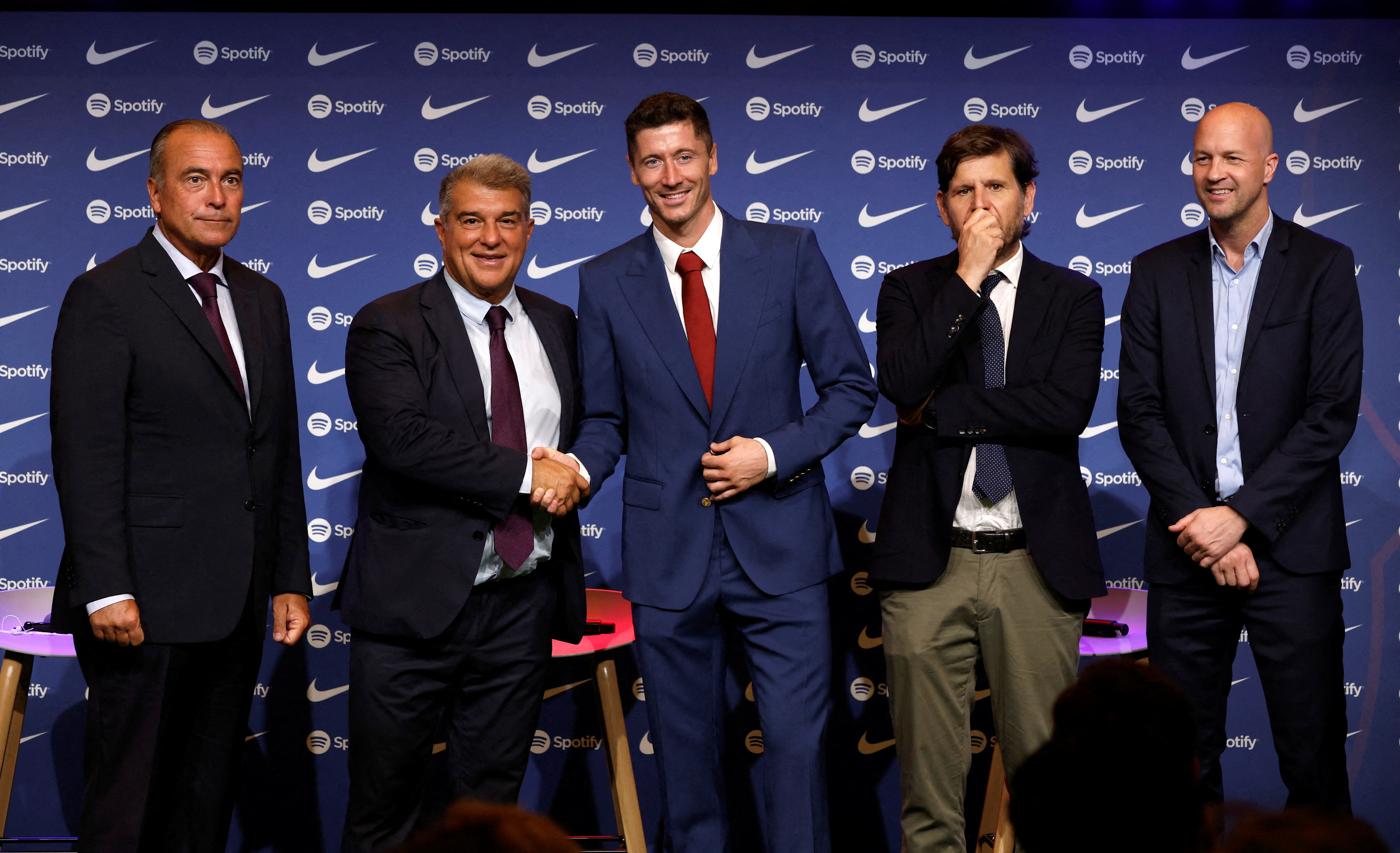 FC Barcelona unveil Robert Lewandowski