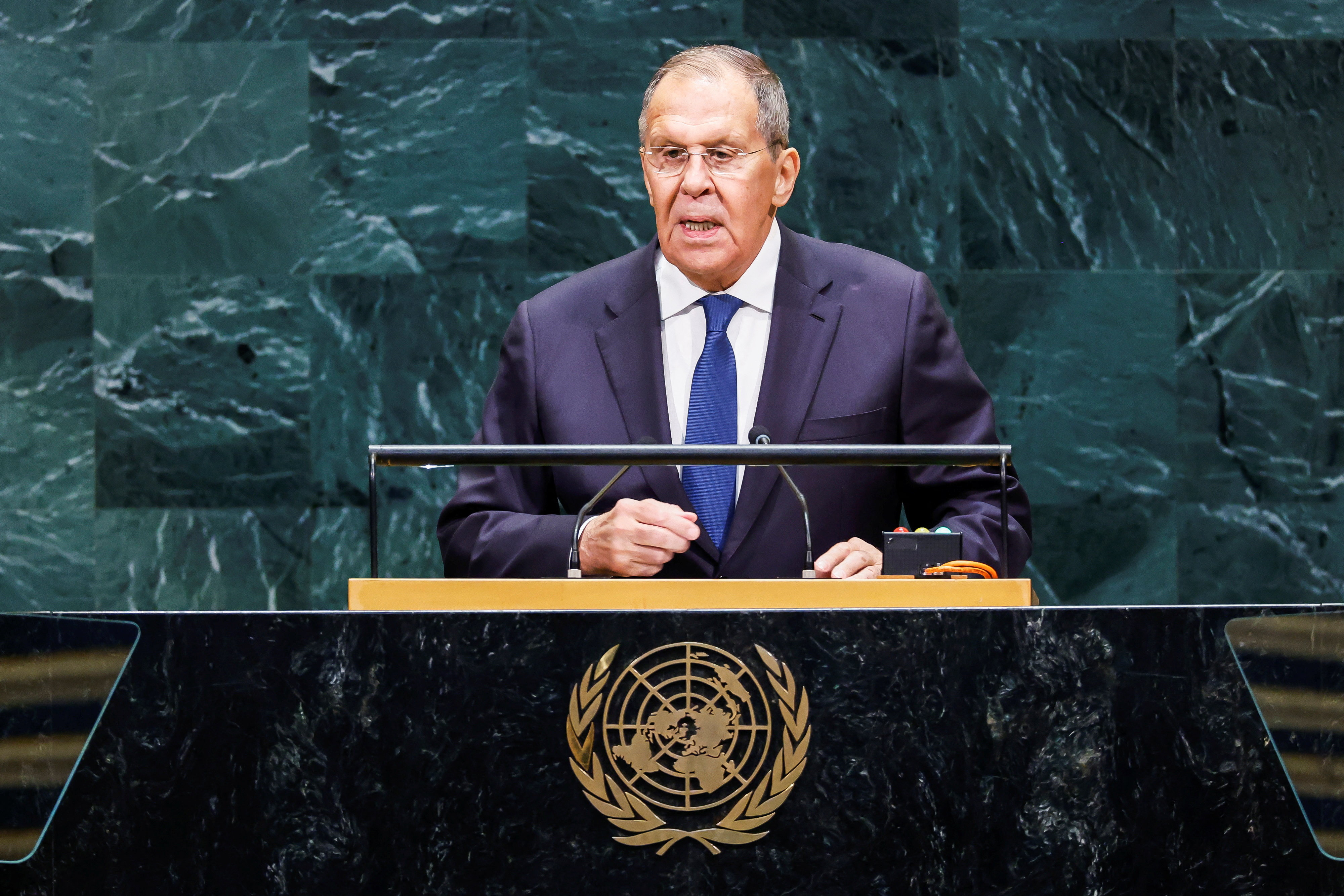 Serguéi Lavrov advirtió ante la ONU que Rusia cumplirá sus objetivos en Ucrania "sin importar las circunstancias"