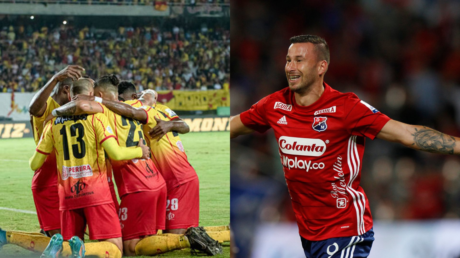 Deportivo Pereira y Deportivo Independiente Medellín clasificaron a la final de la Liga BetPlay. Imagen: Dimayor.