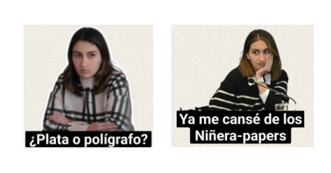 Laura Sarabia protagoniza divertidos stickers en WhatsApp: “Ya estoy cansada de los niñeras-papers”