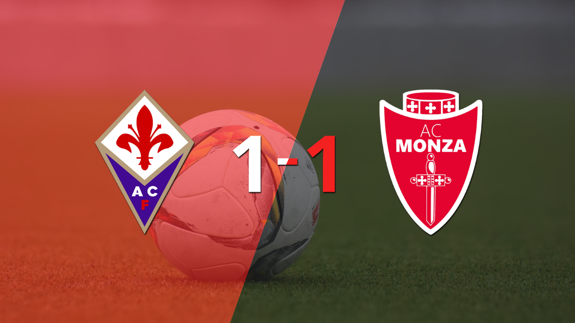 Fiorentina y Monza se repartieron los puntos en un 1 a 1