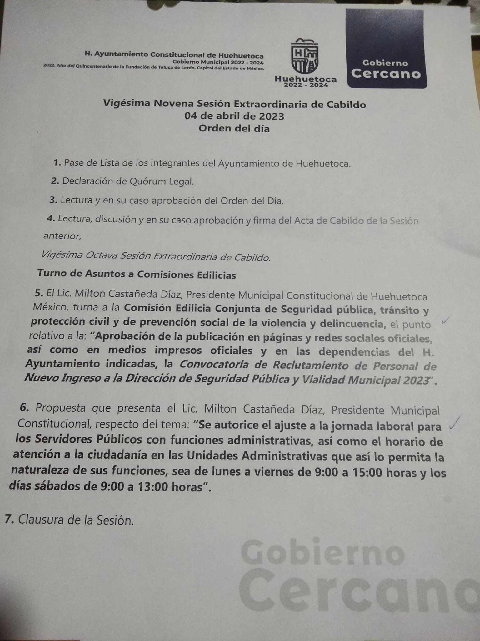 Acusan que en Huehuetoca buscan reducir tiempos laborales para hacer  campaña - Infobae