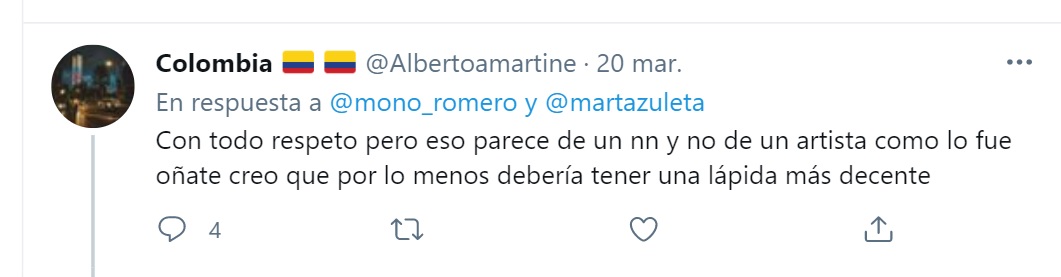 Tumba de Jorge Oñate