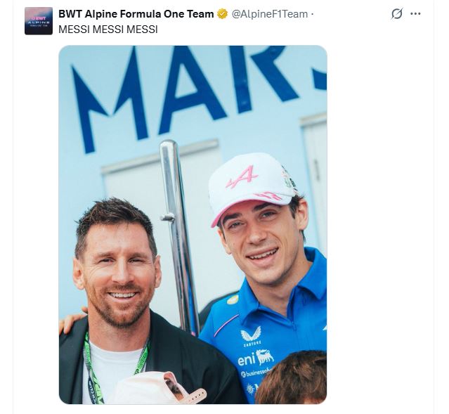 Los mejores memes que dej&oacute; el GP de Miami de la F1: del s&eacute;ptimo puesto de Colapinto a la visita de la suerte de Messi