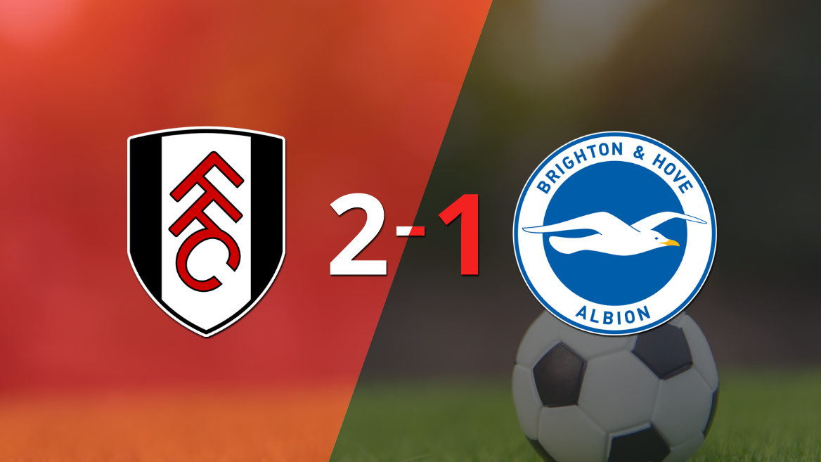 Fulham le ganó a Brighton and Hove en su casa por 2-1