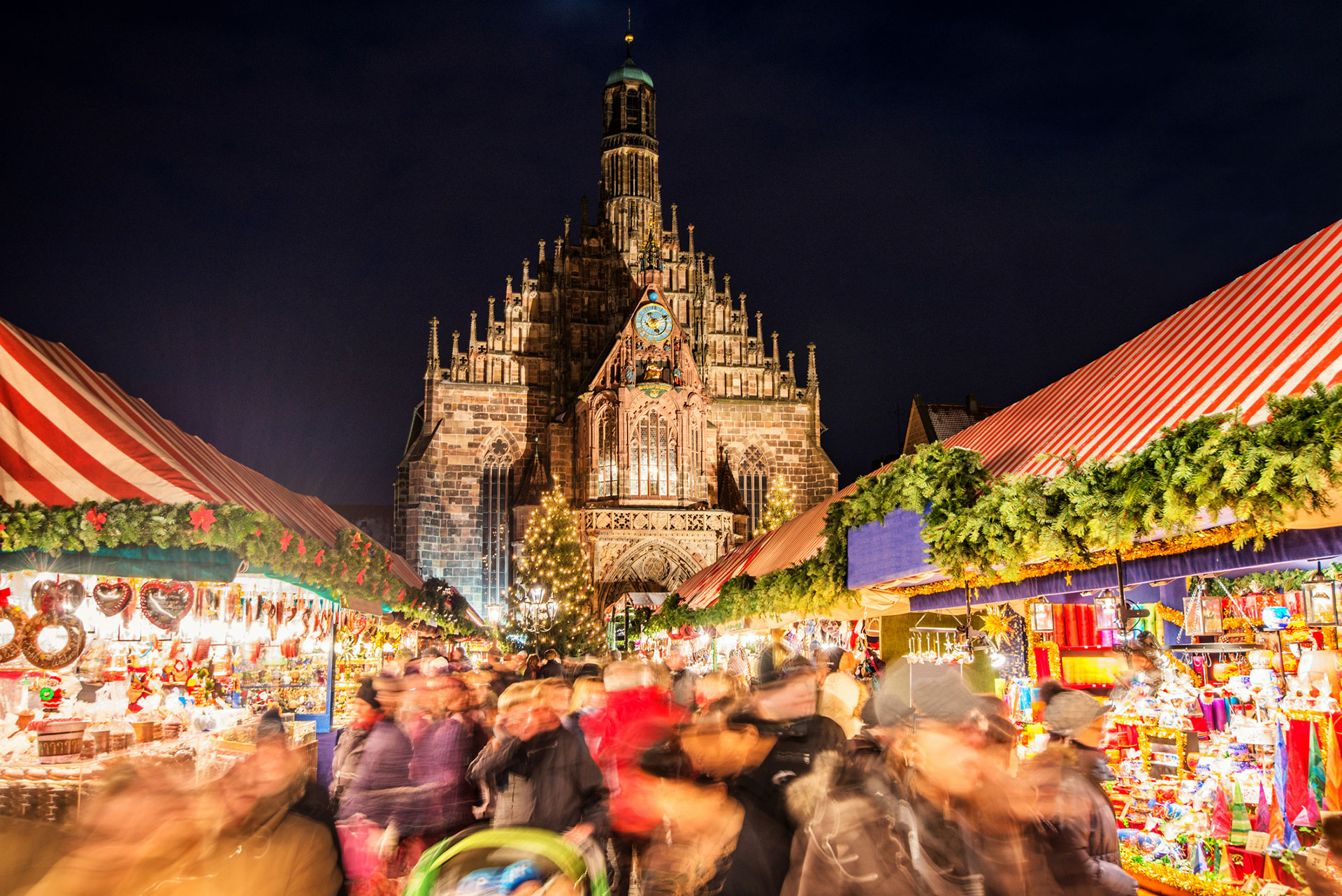 El mercado de Navidad de Núremberg comienza a finales de noviembre y continúa todo diciembre