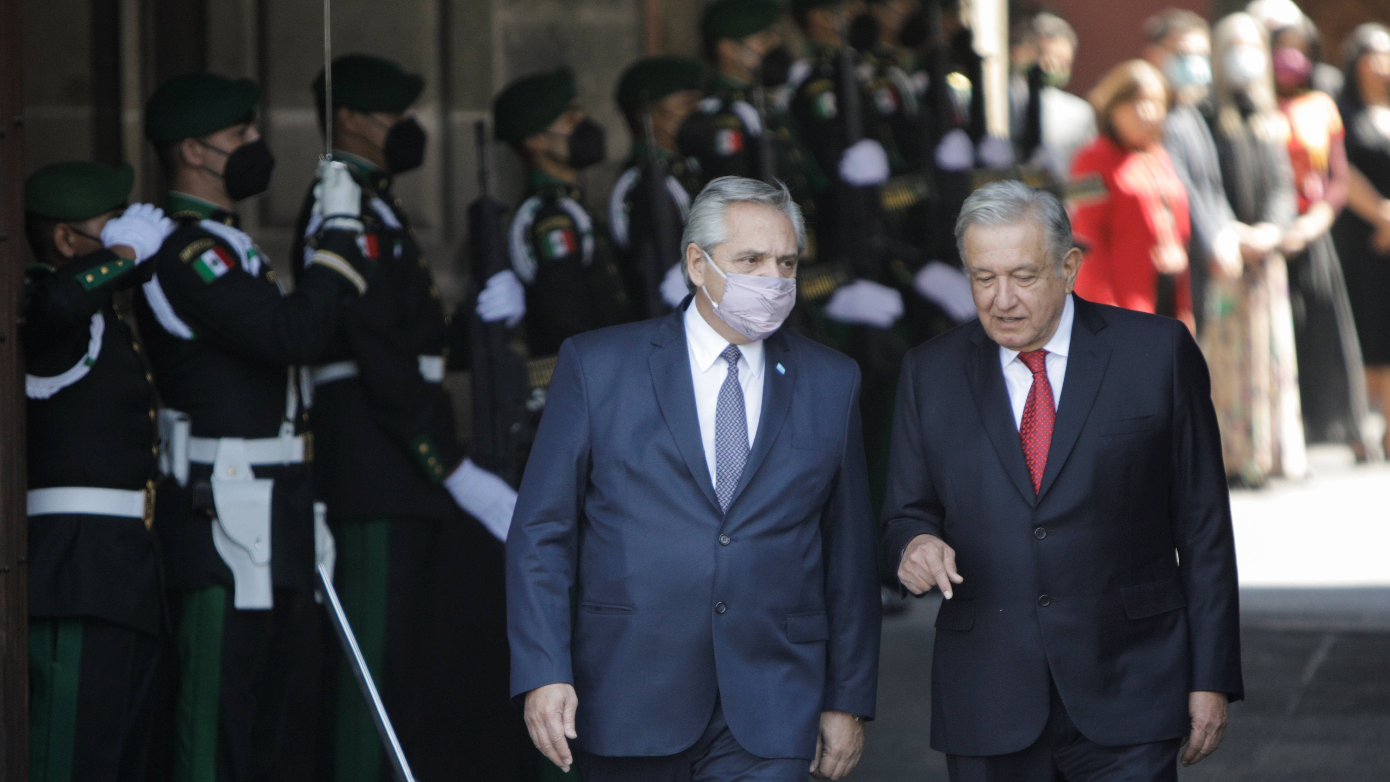 Alberto Fernández y Andrés Manuel López Obrador durante su último encuentro en Ciudad de Mexico