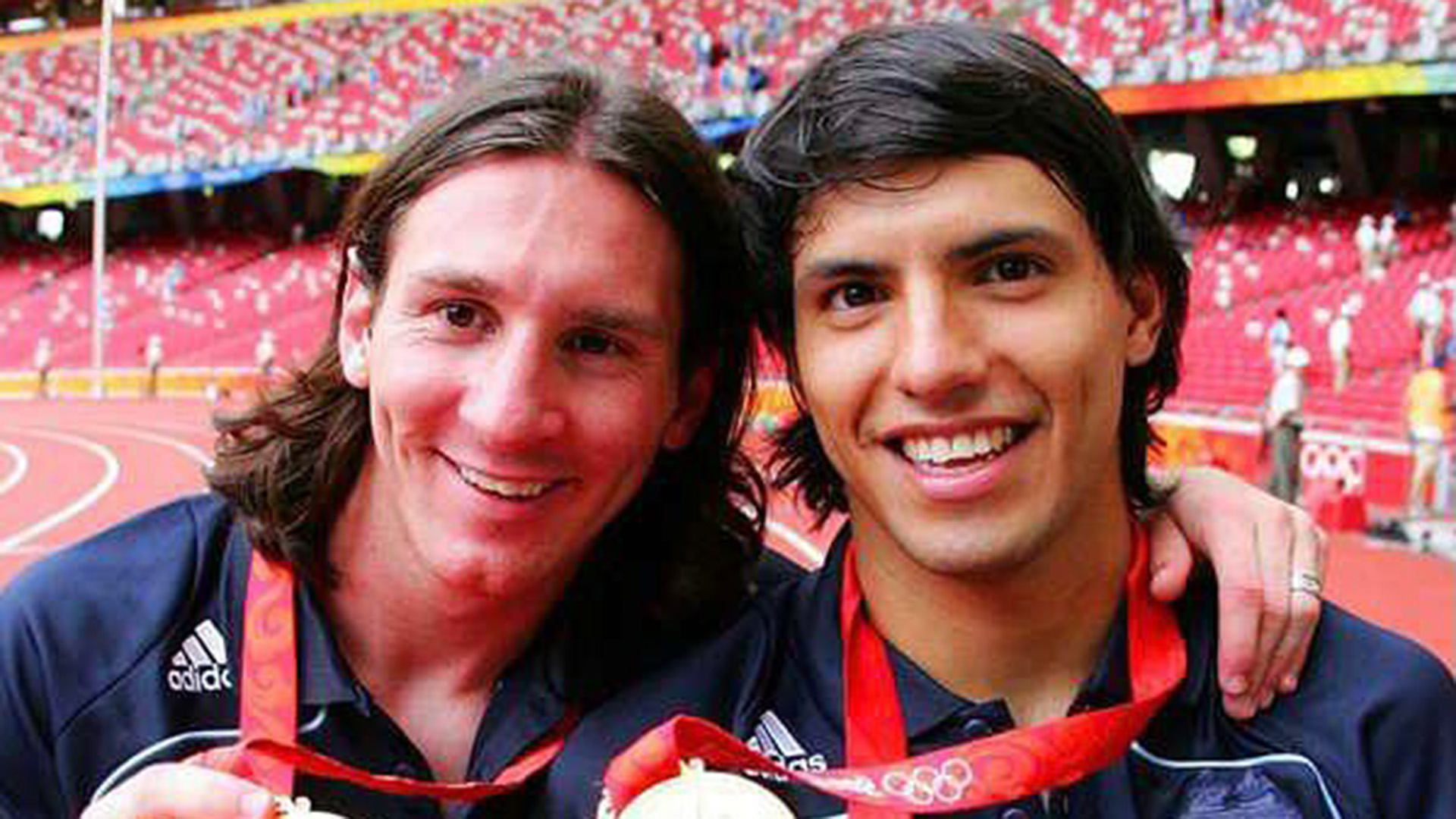 Messi y Agüero ganaron la medalla dorada en los Juegos Olímpicos de 2008.
