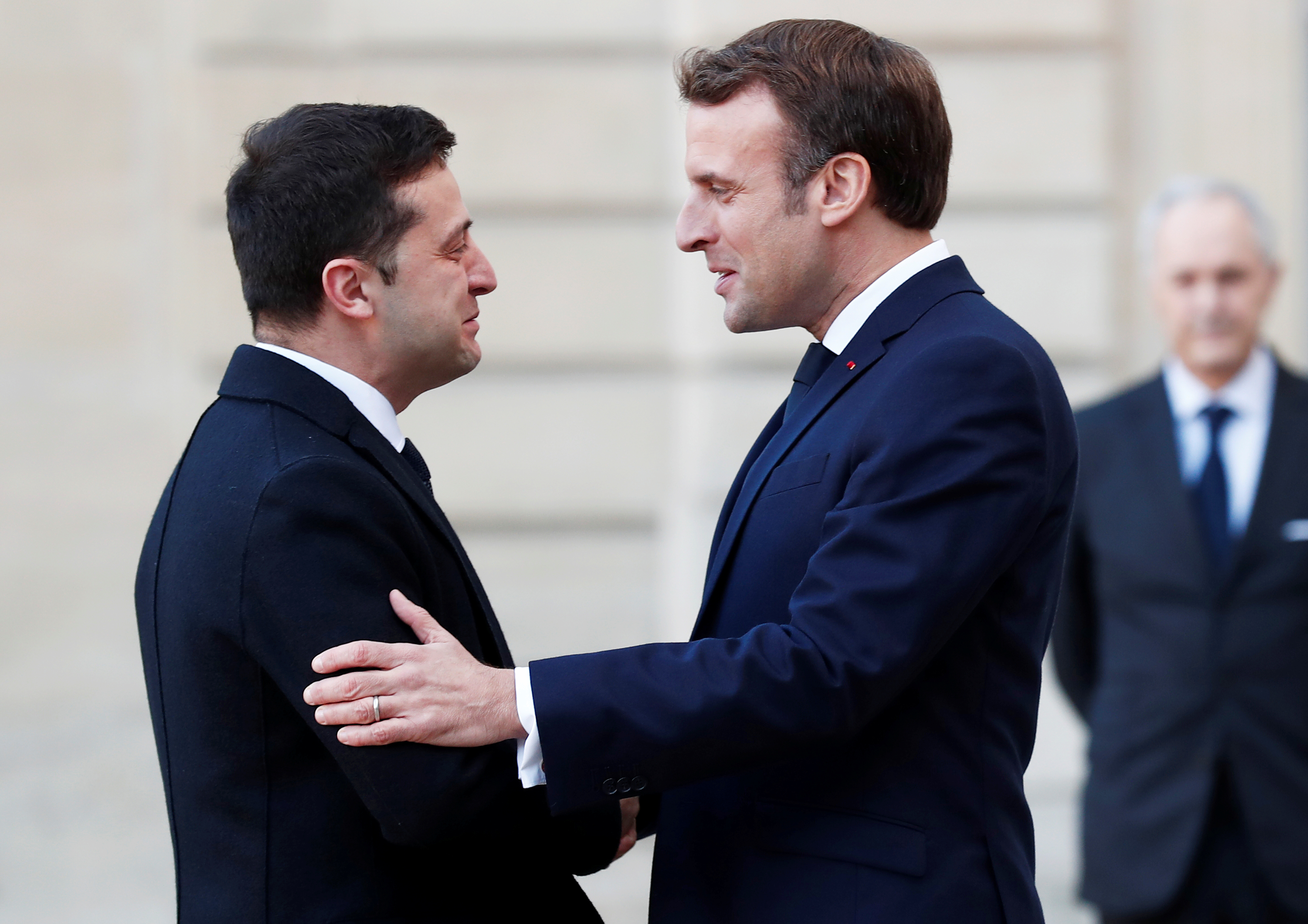 Zelensky y Macron han mantenido estrecho contacto desde el inicio de la invasión de Rusia a Ucrania. (Ian Langsdon/Pool via REUTERS)