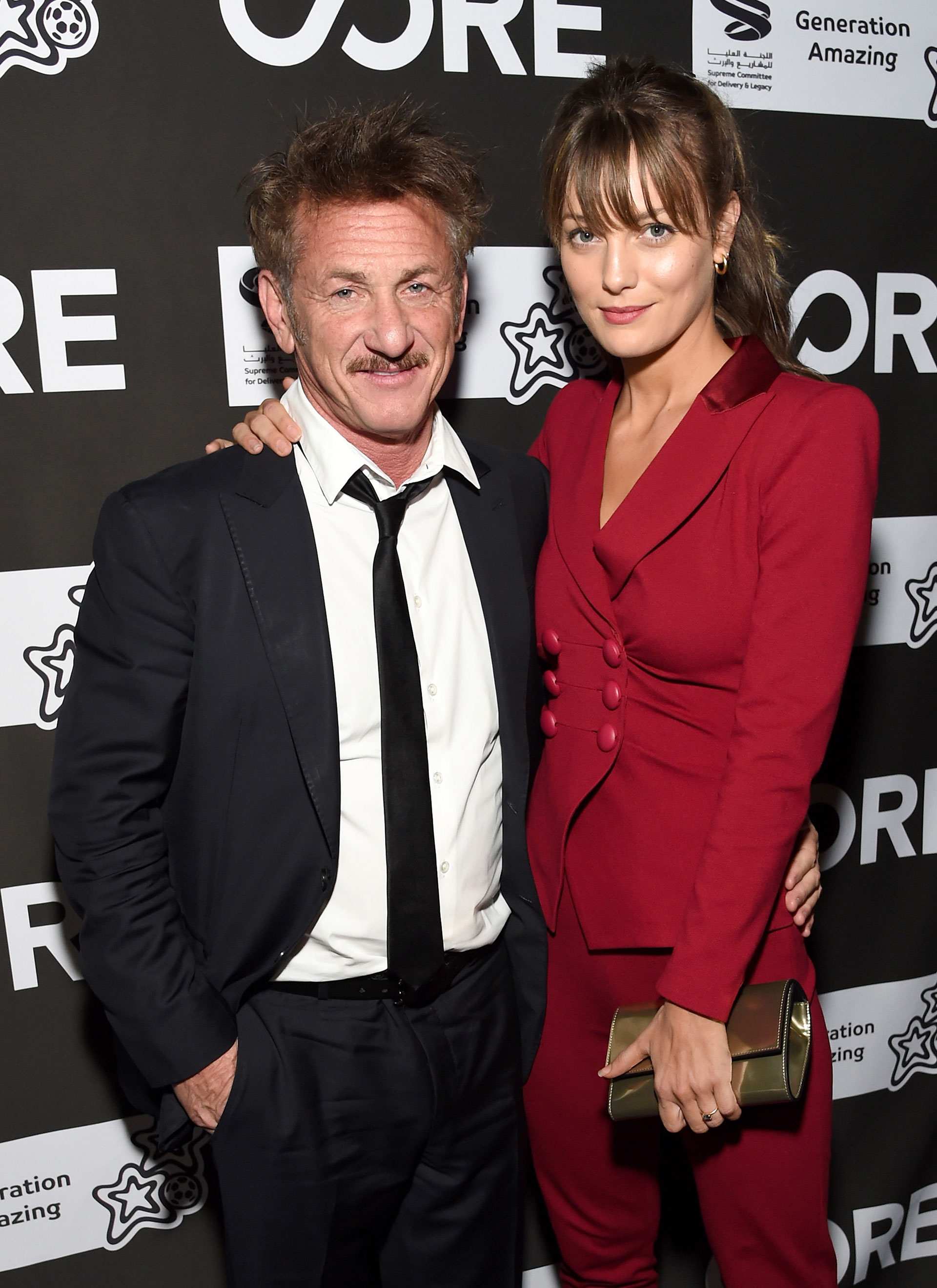 Sean Penn y Leila George se casaron por Zoom (Getty Images)