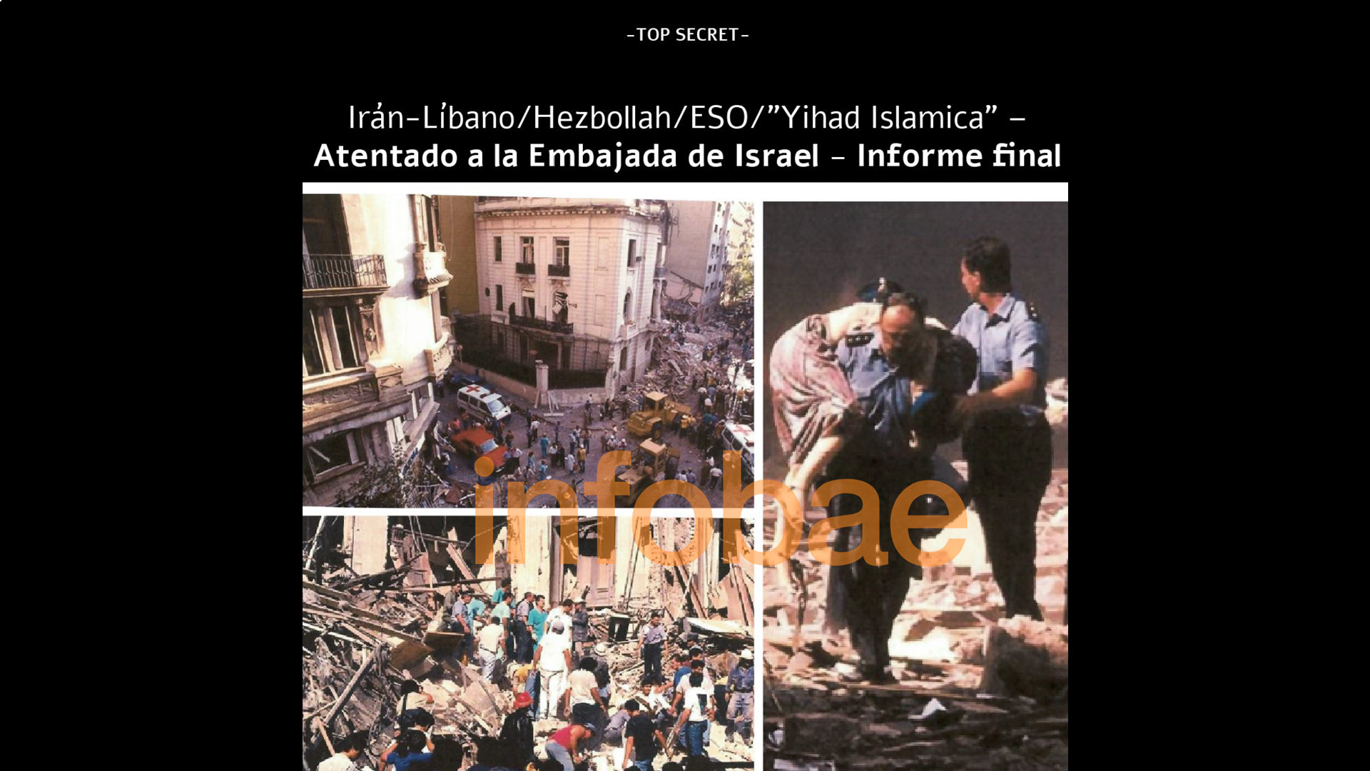 El ataque a la Embajada de Israel ocurrió en 1992