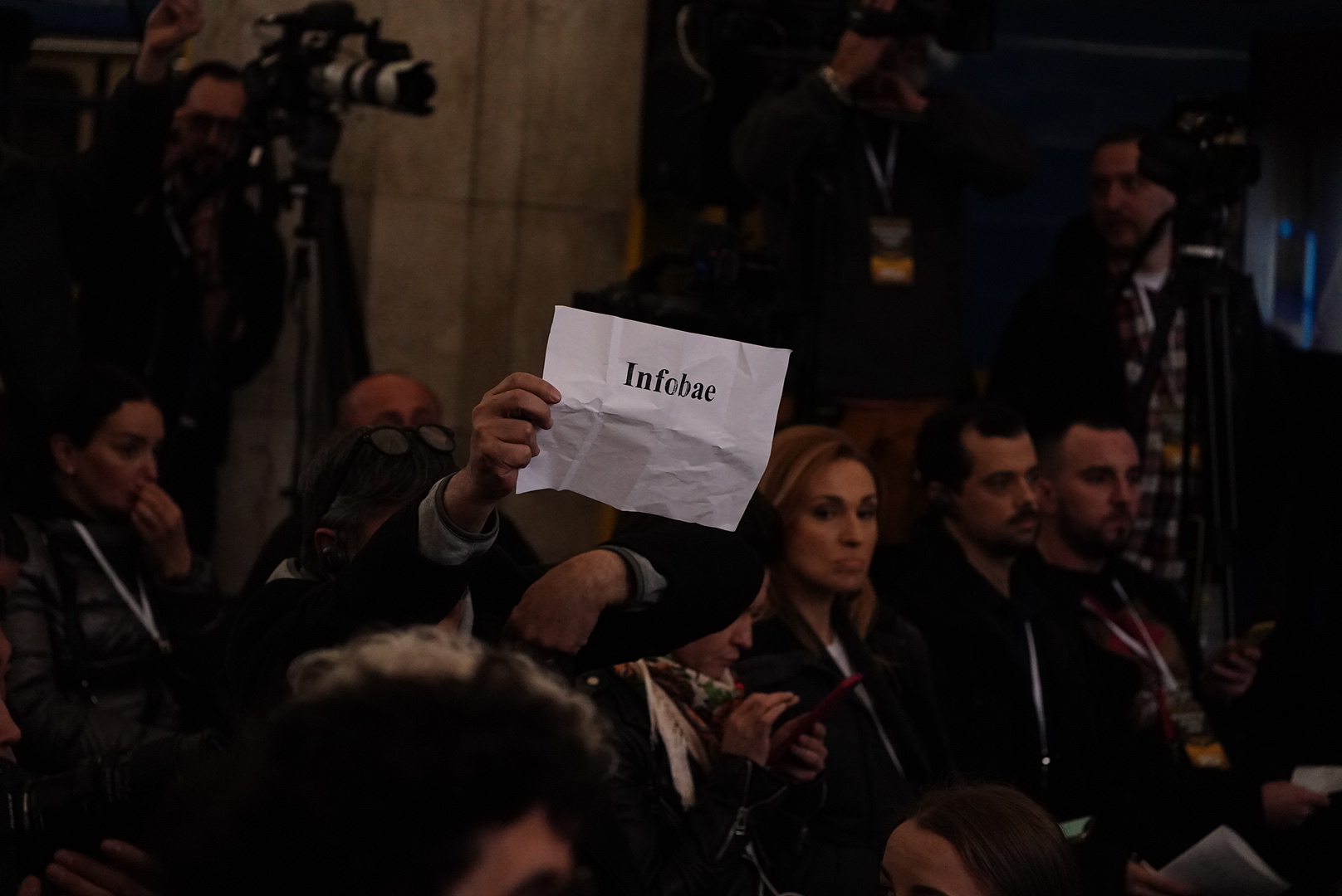 International media at the press conference of the President of Ukraine (Credit: Franco Fafazuli)