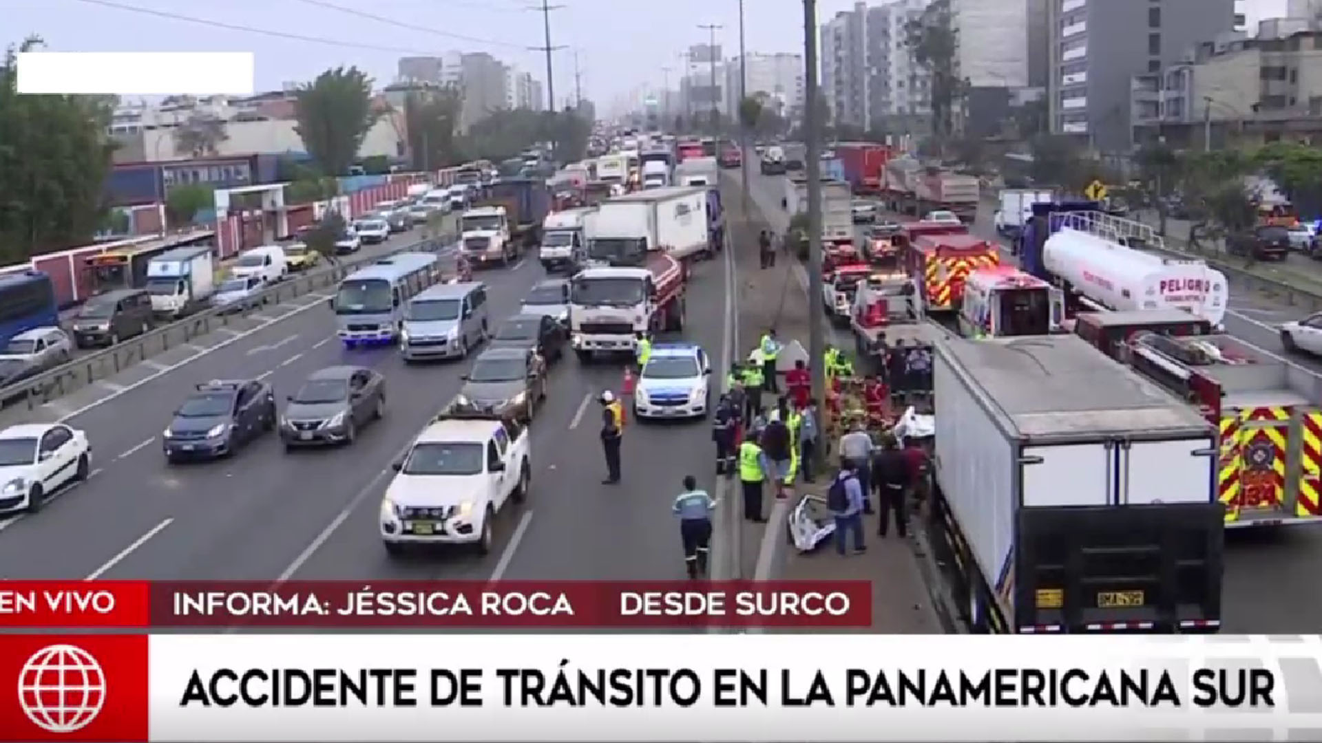 Accidente En La Panamericana Sur Deja Un Herido Y Genera Congestión Vehicular En Surco Infobae 3630