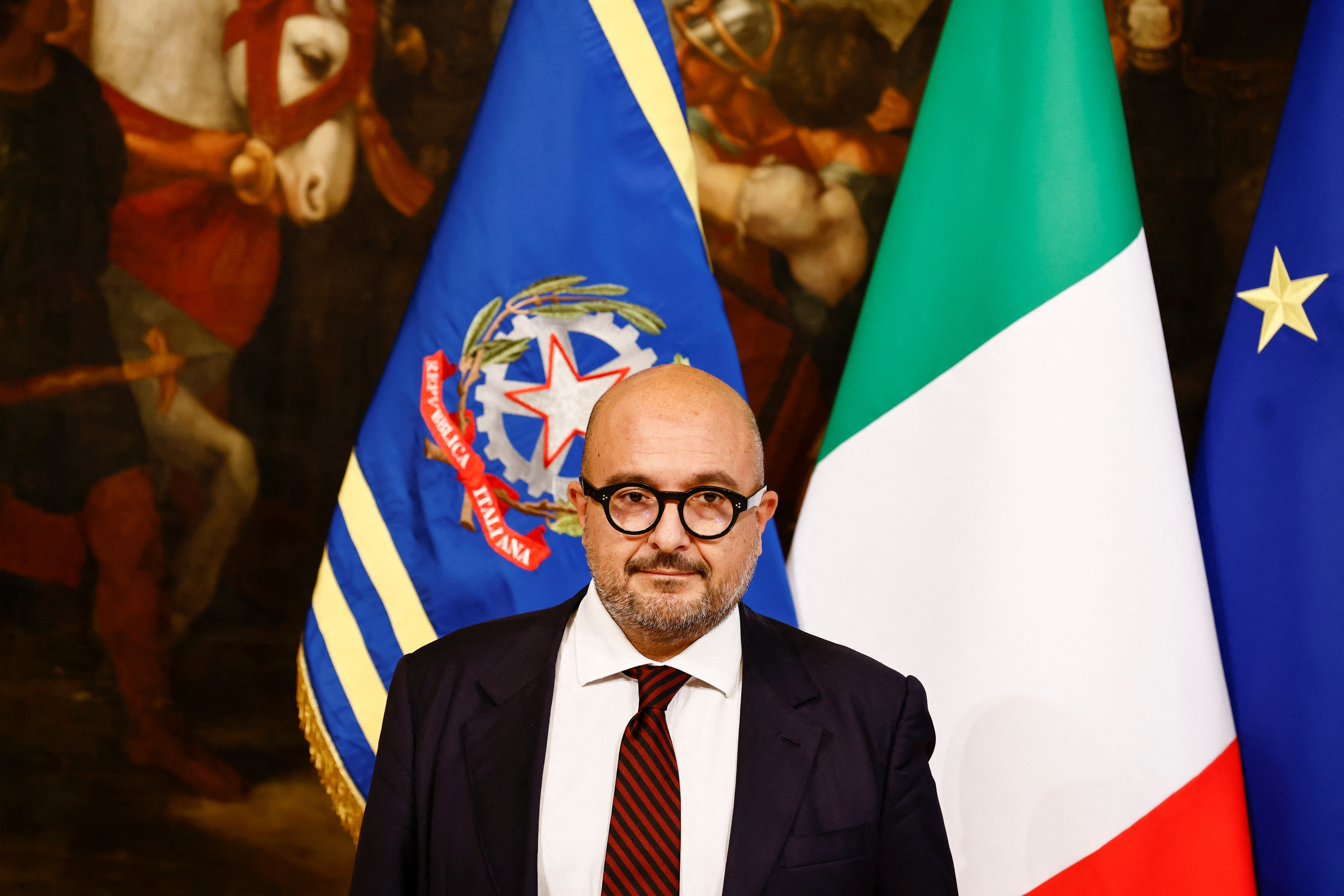 Ministro della Cultura Gennaro Sangiuliano (REUTERS/Yara Nardi)