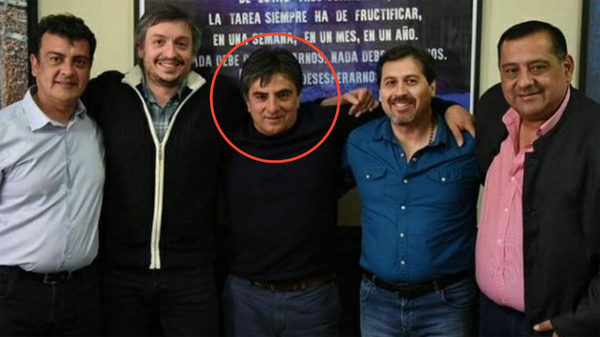 Juan Benedicto Vázquez junto a Máximo Kirchner 