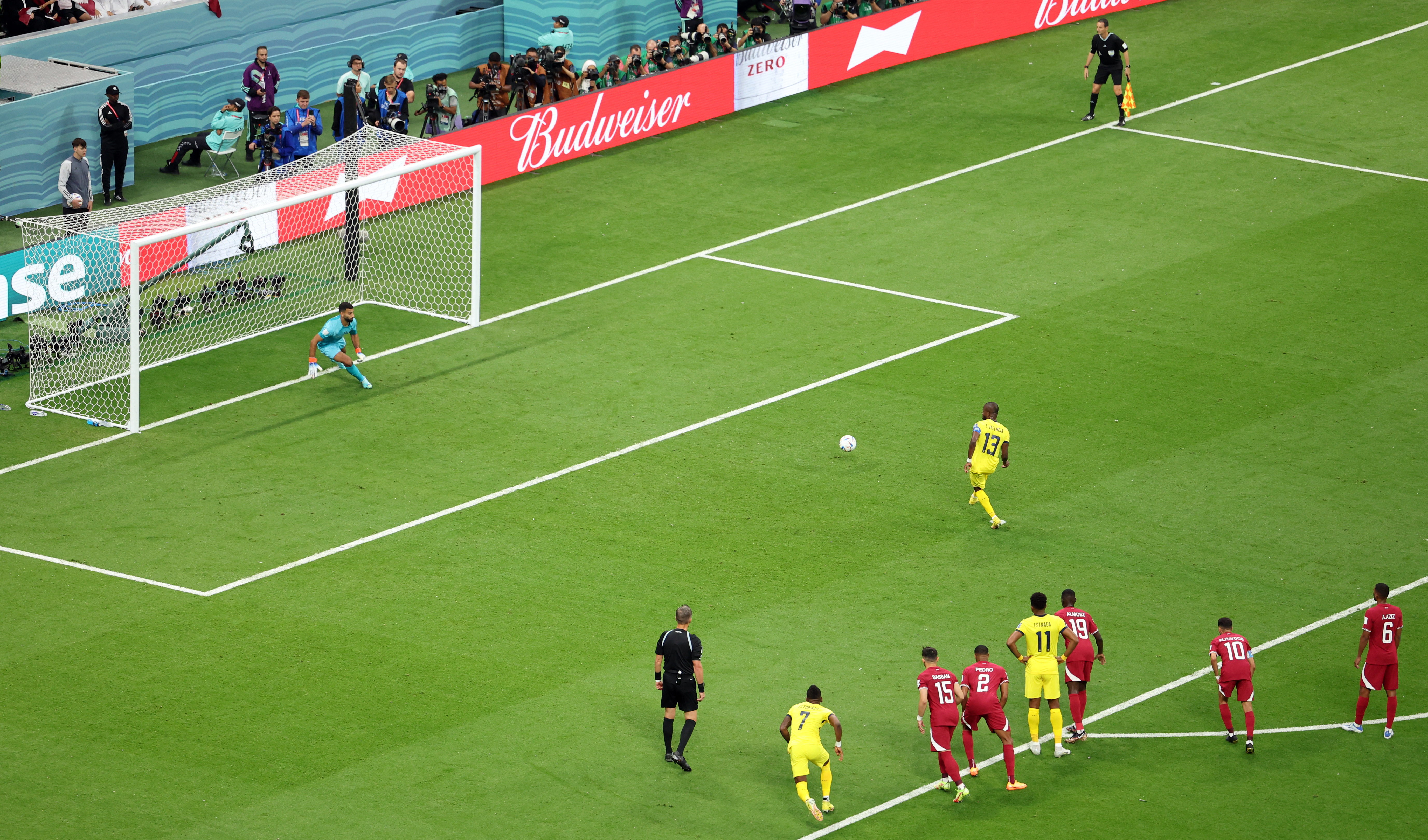 Es el cuarto gol de Enner Valencia en la historia de las Copas del Mundo (REUTERS/Molly Darlington)