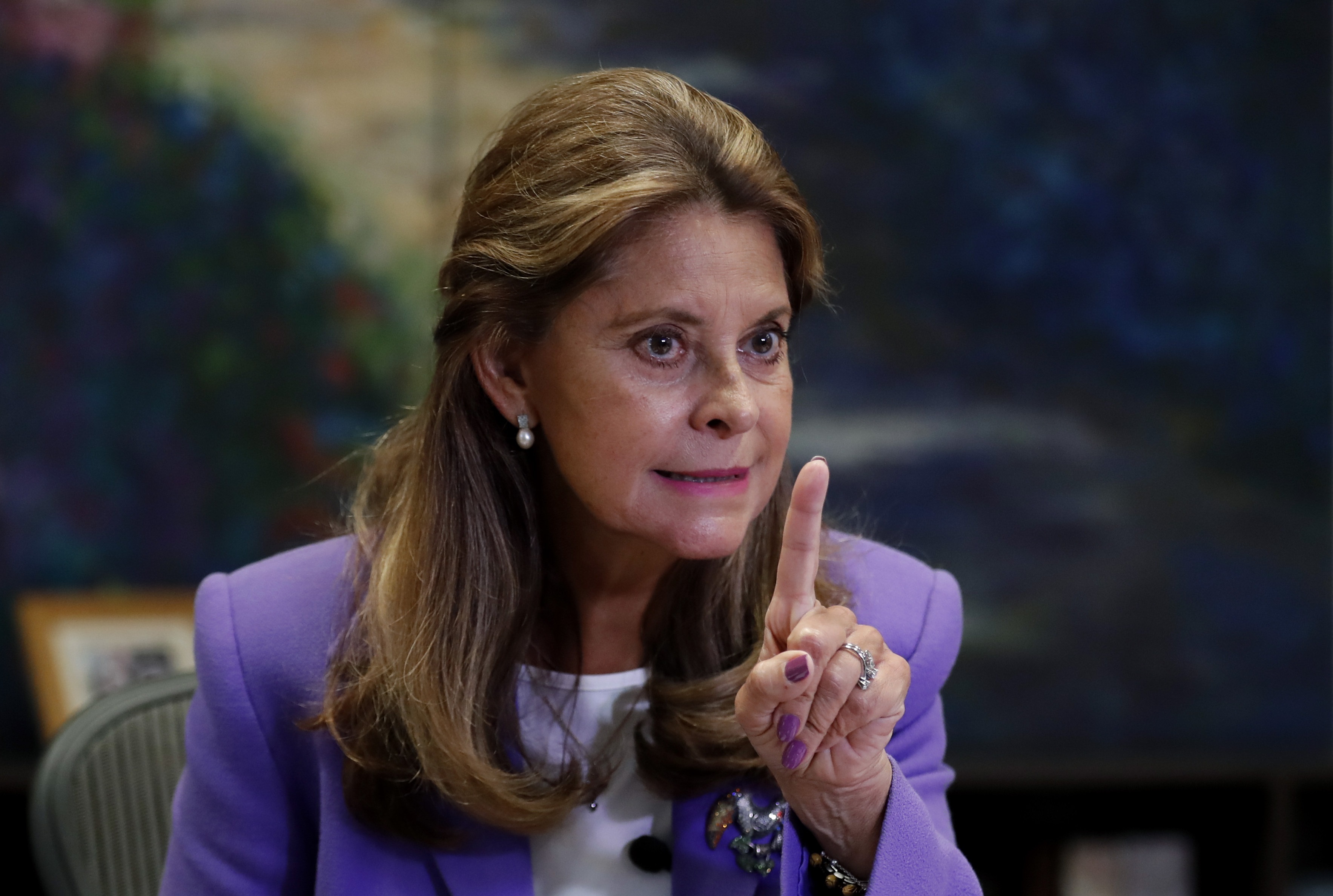 En la imagen un registro de la vicepresidenta de Colombia, Marta Lucía Ramírez. EFE/ Mauricio Dueñas/Archivo
