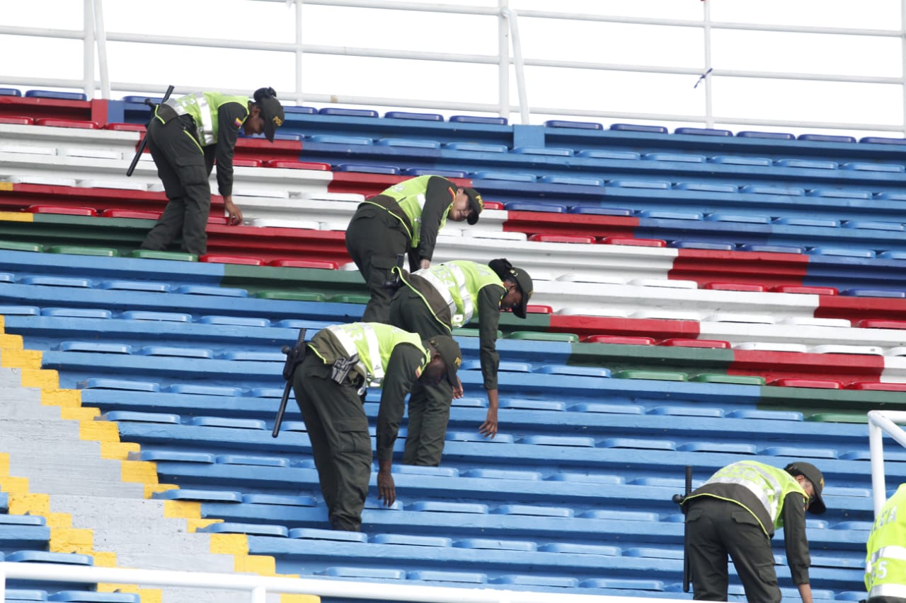 Rigurosas inspecciones en el estadio Pascual Guerrero y otras medidas de seguridad para el partido en América y Millonarios 