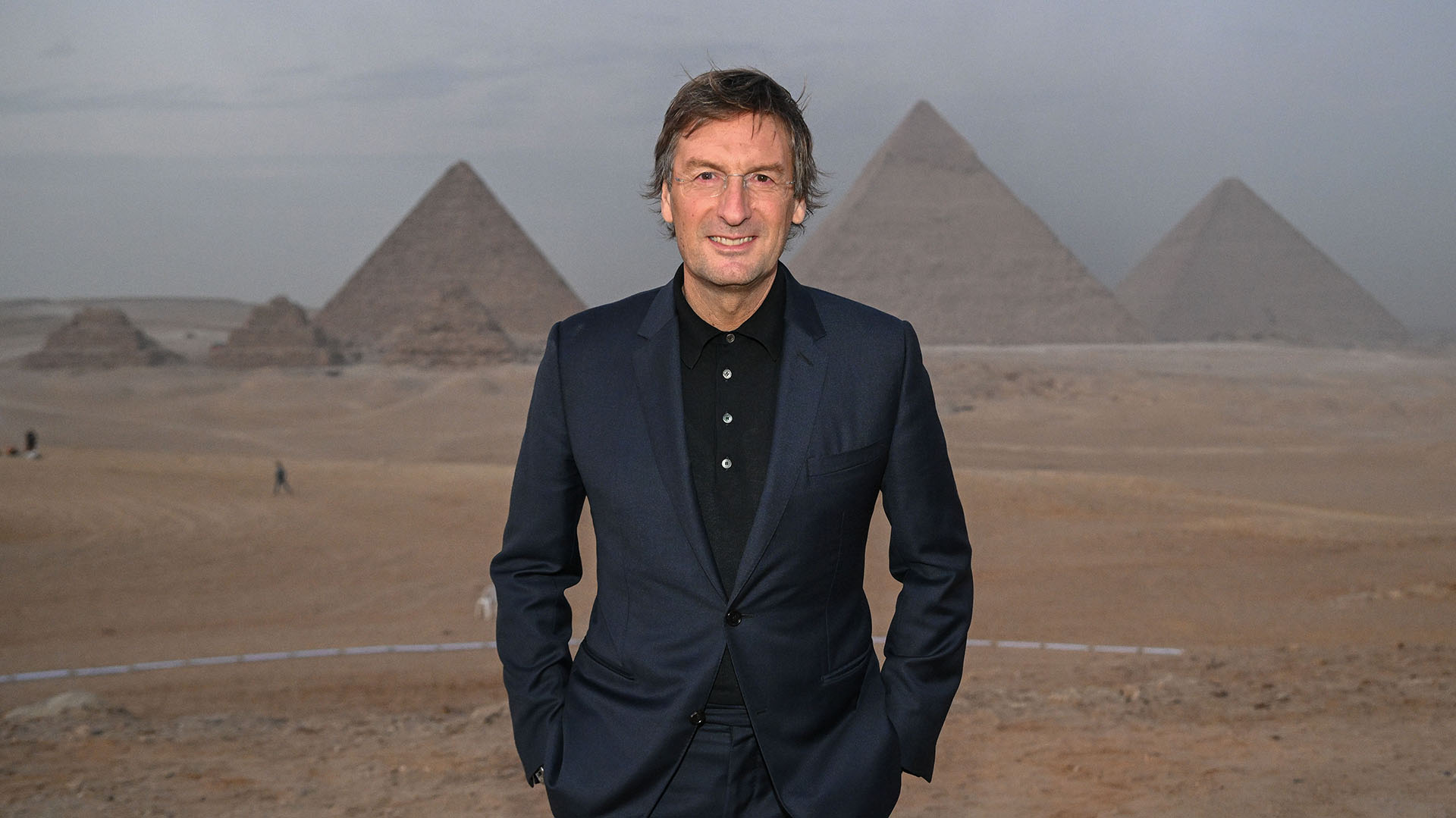 Pietro Beccari during the Dior show in Giza.  Executive will replace Michael Burke at the helm of Louis Vuitton, (Stephane Cardinale – Corbis/Corbis via Getty Images)