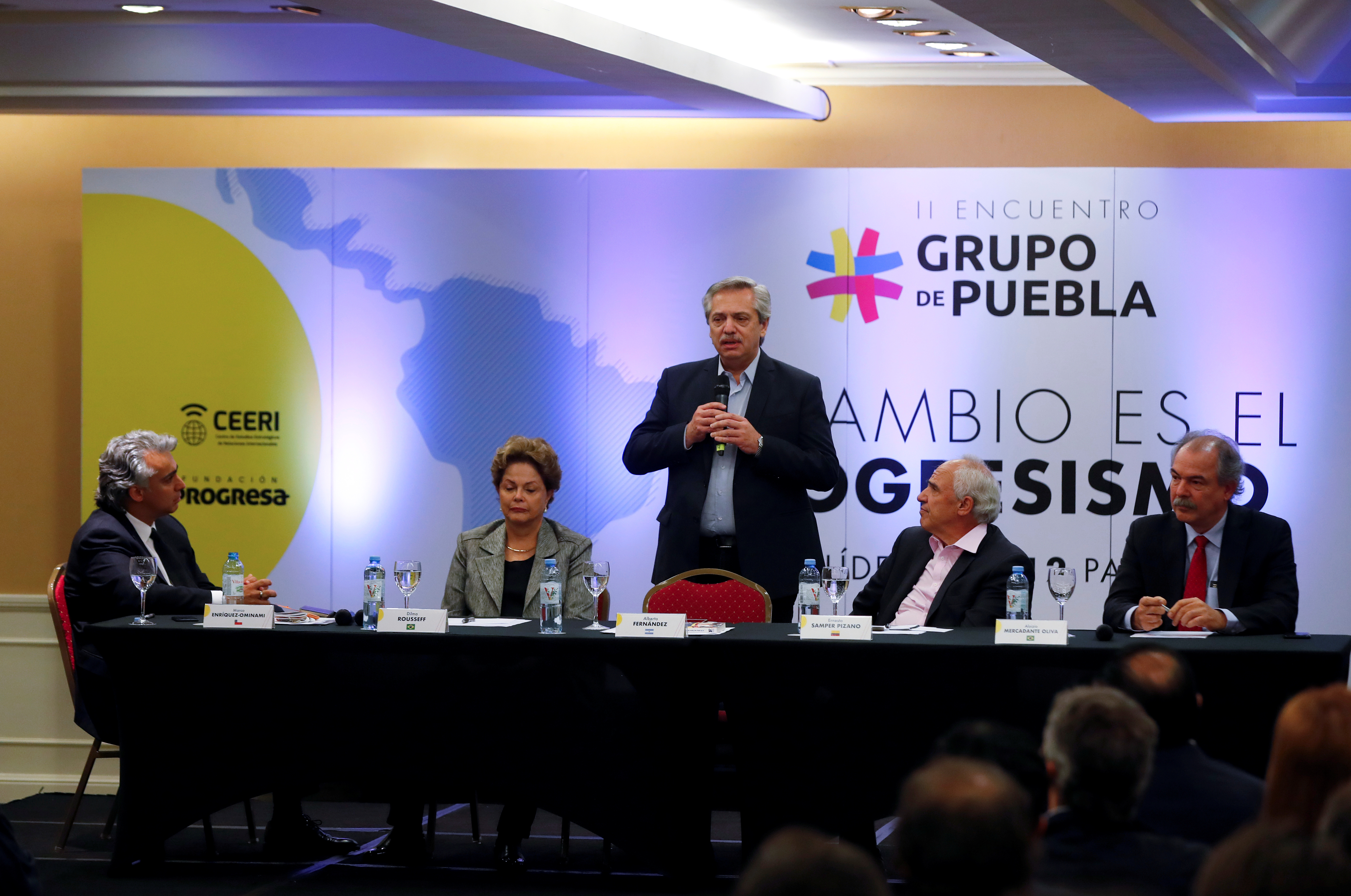 Alberto Fernández se encontrará en la Rosada con varios de los integrantes del Grupo de Puebla. REUTERS/Agustin Marcarian