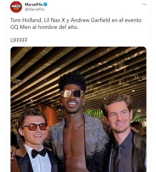Luego de este encuentro muchos aseguran que Andrew Garfield sí estará en la nueva cinta de Spider-Man. (Créditos/Twitter)