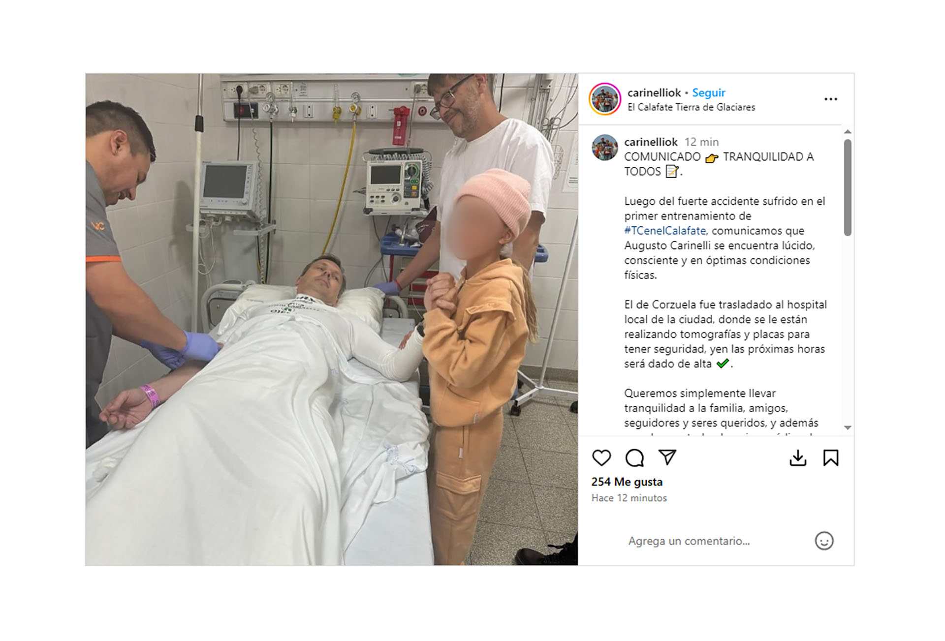 Brutal accidente en el TC que terminó con Mazzacane y Carinelli hospitalizados: “Perdió fugazmente el conocimiento dentro del auto”