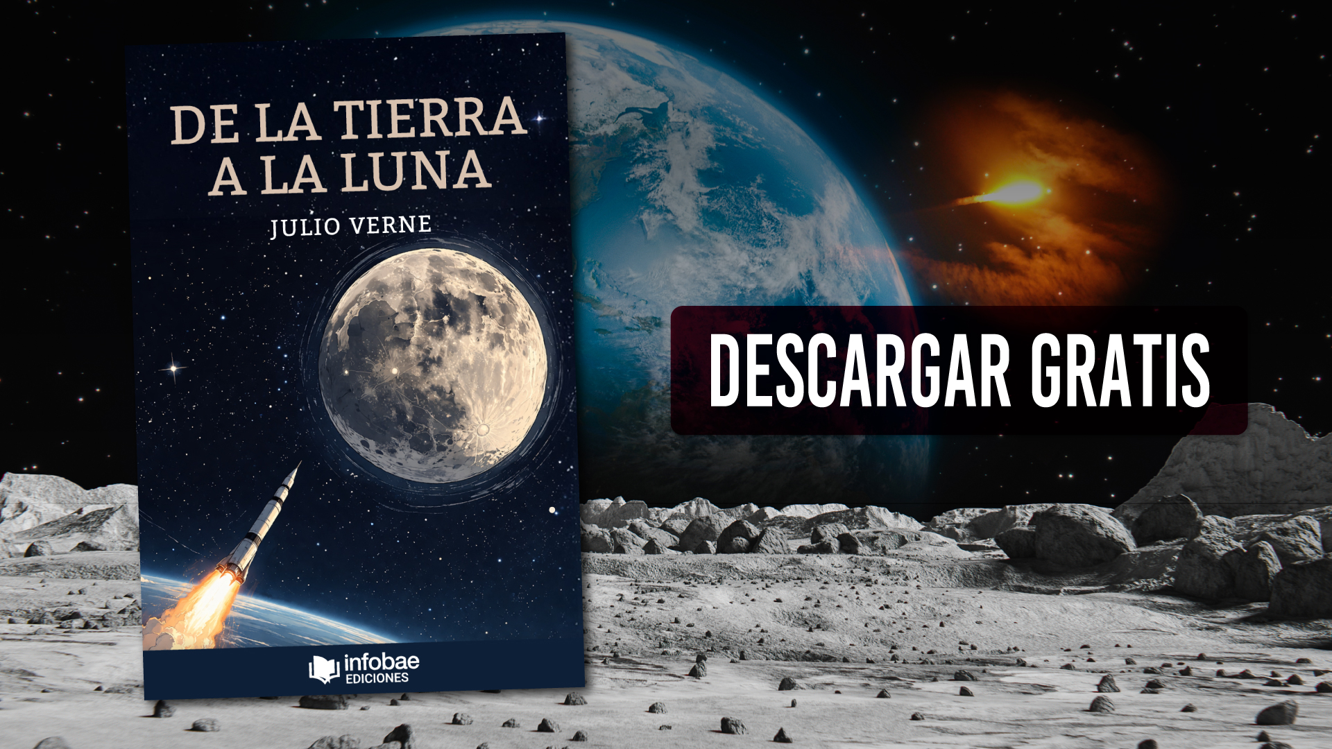 En 1865, Julio Verne anticip&oacute; el viaje a la Luna: lo que acert&oacute; (y lo que la NASA tuvo que hacer distinto)