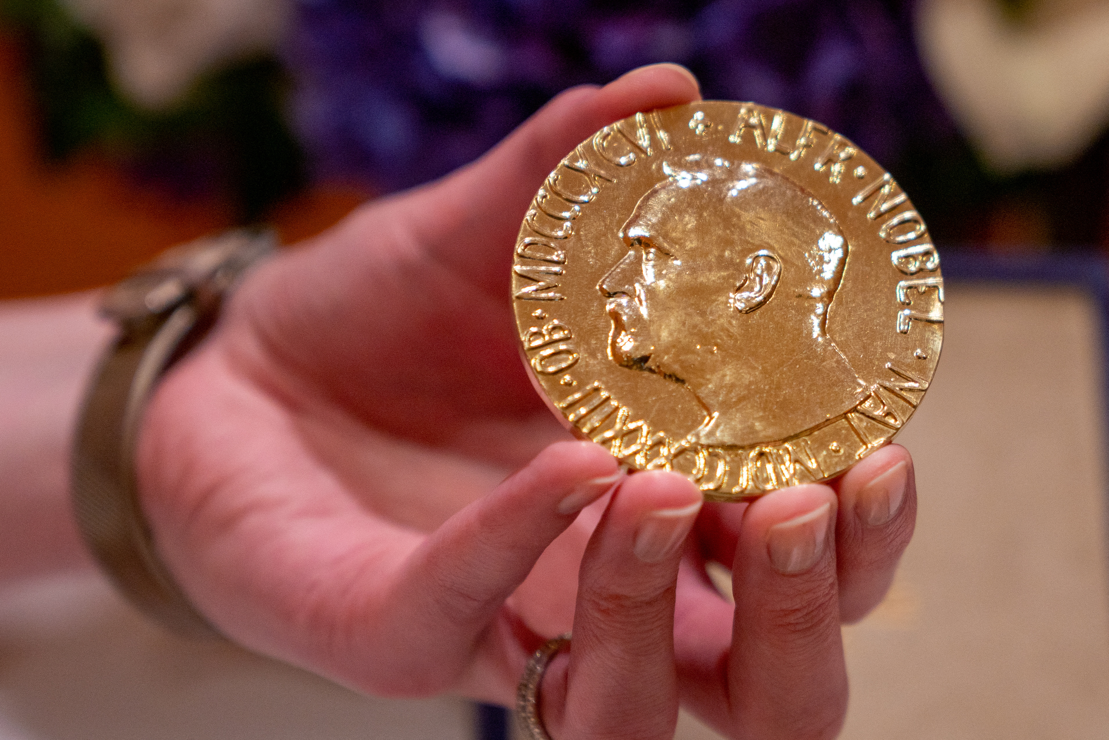 La medalla del Premio Nobel de la Paz 