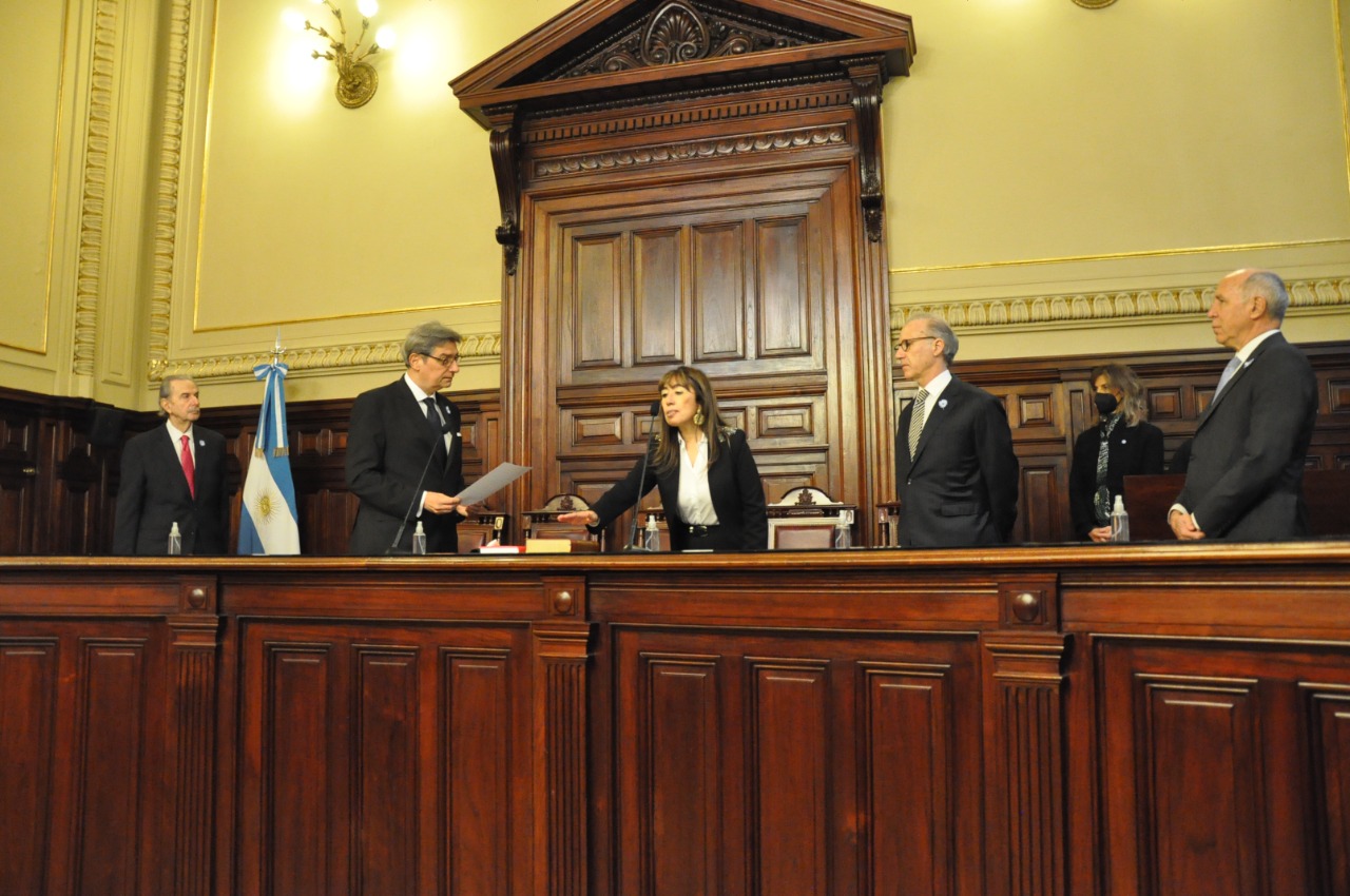 La jura de la diputada Reyes (Foto: Consejo de la Magistratura)