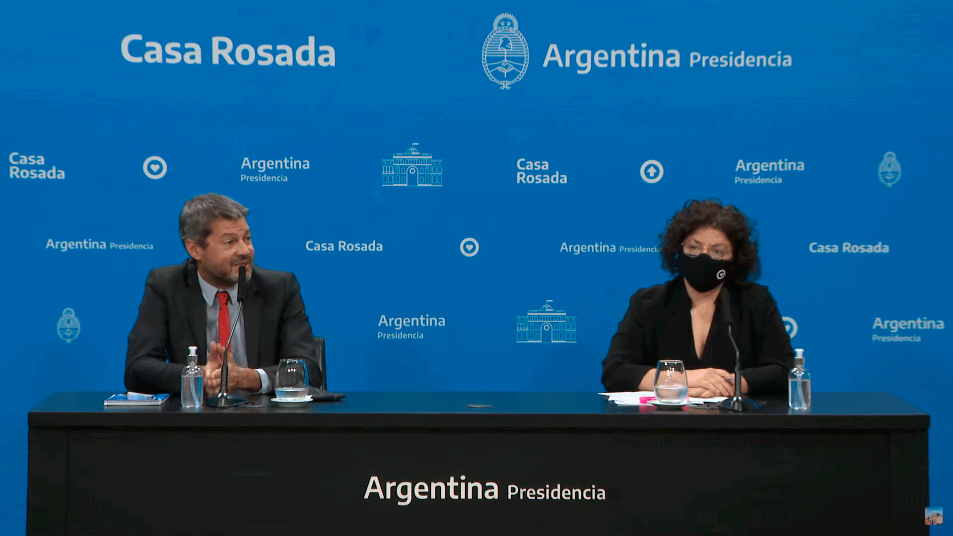 Los ministros Matías Lammens y Carla Vizzotti