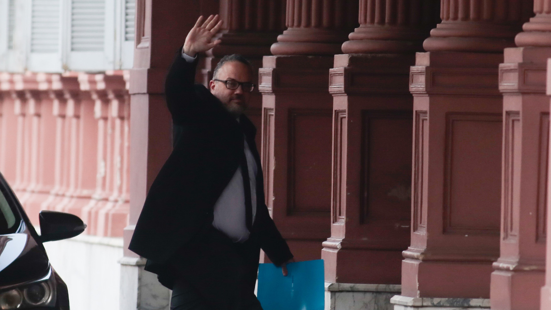 Matías Kulfas entró por últimas vez a la Casa Rosada este lunes (Luciano Gonzáles)