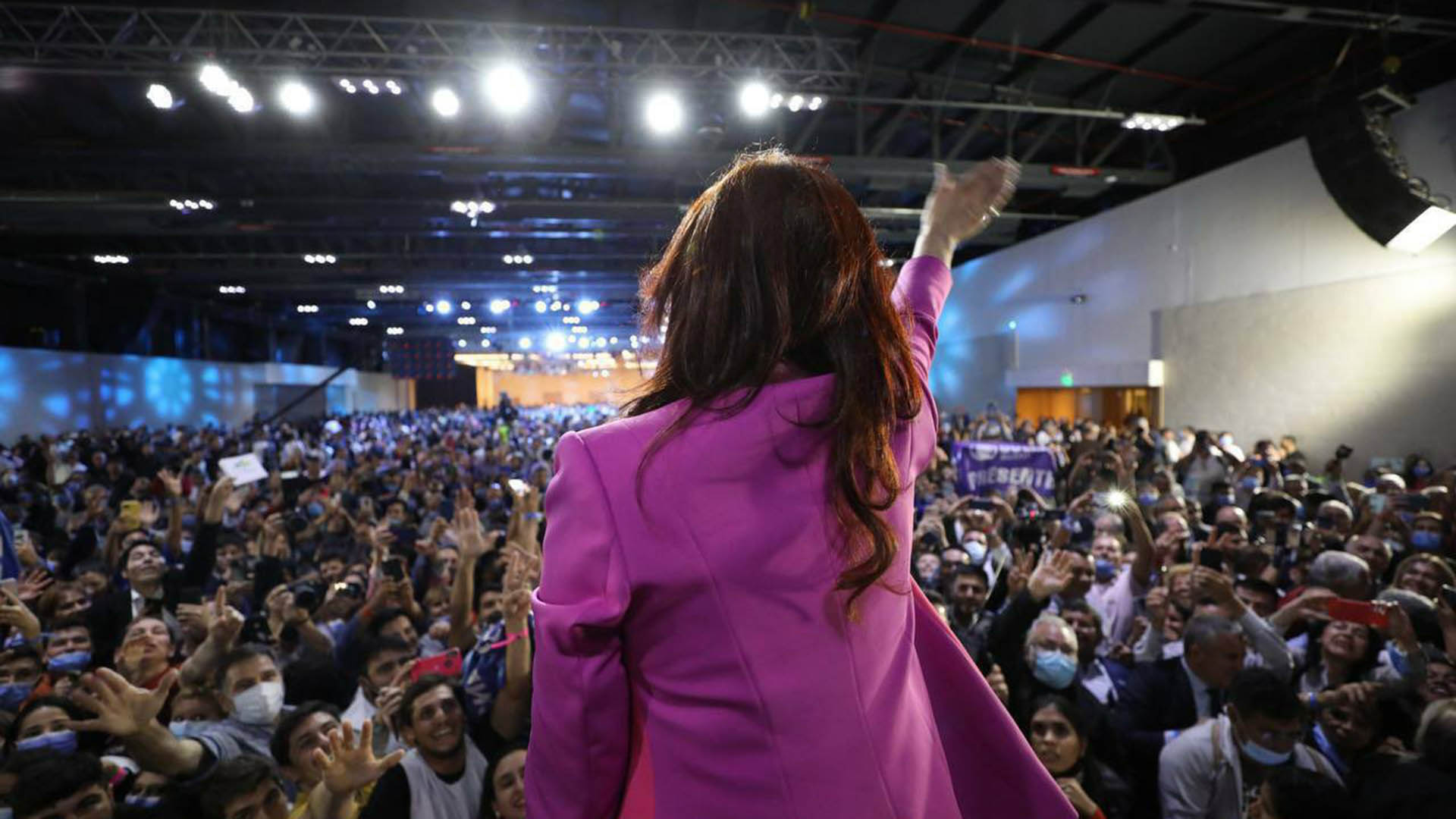 Cristina Kirchner, en su presentación en Chaco. La operación "despegue" podría tener éxito, pero su techo electoral sigue siendo bajo