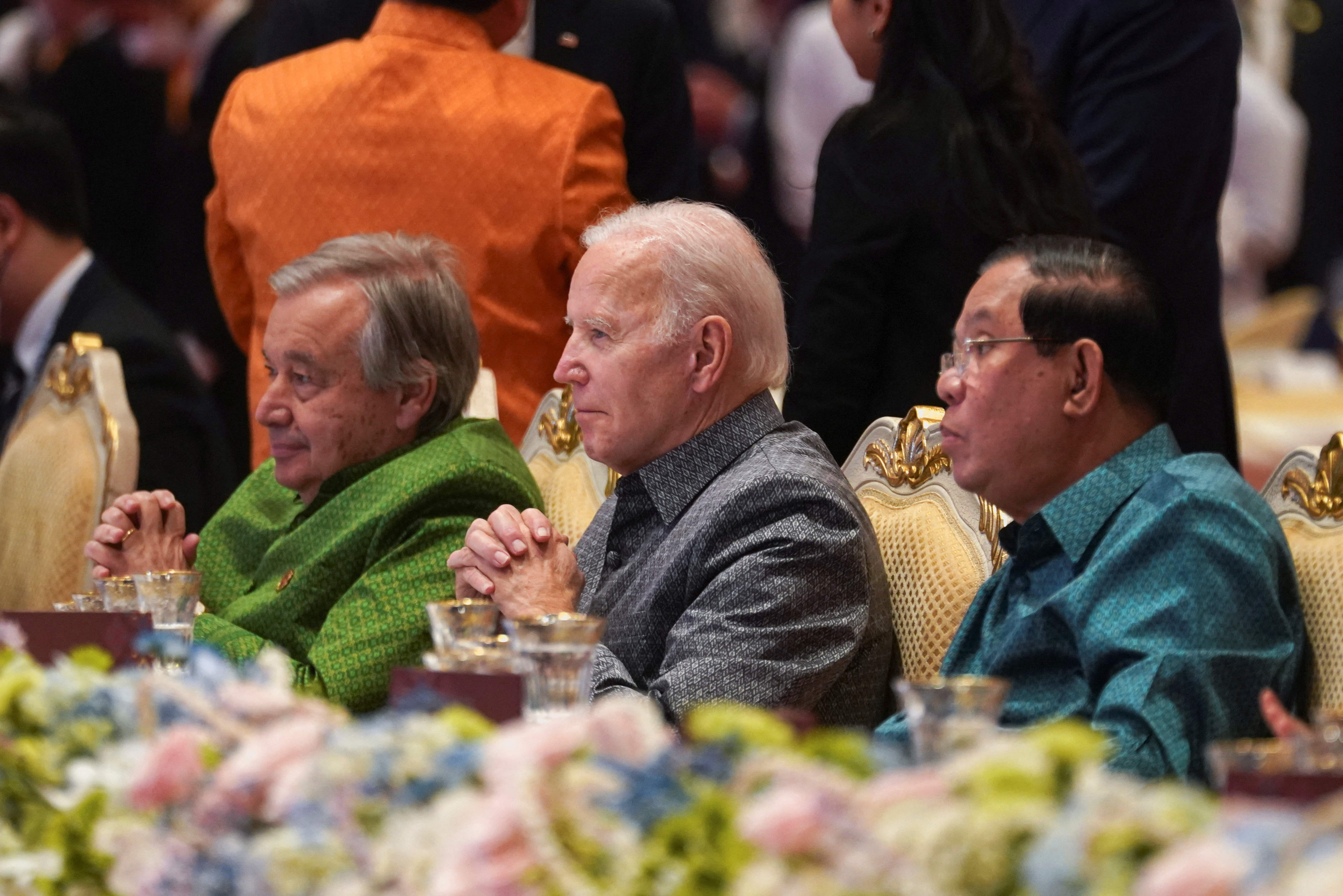 El mandatario estadounidense participa este domingo en Camboya en la cumbre de Asia Oriental con otros líderes de la región para abordar la guerra de Ucrania, la crisis energética y alimentaria y la rivalidad entre China y EEUU, entre otros asuntos. (REUTERS)