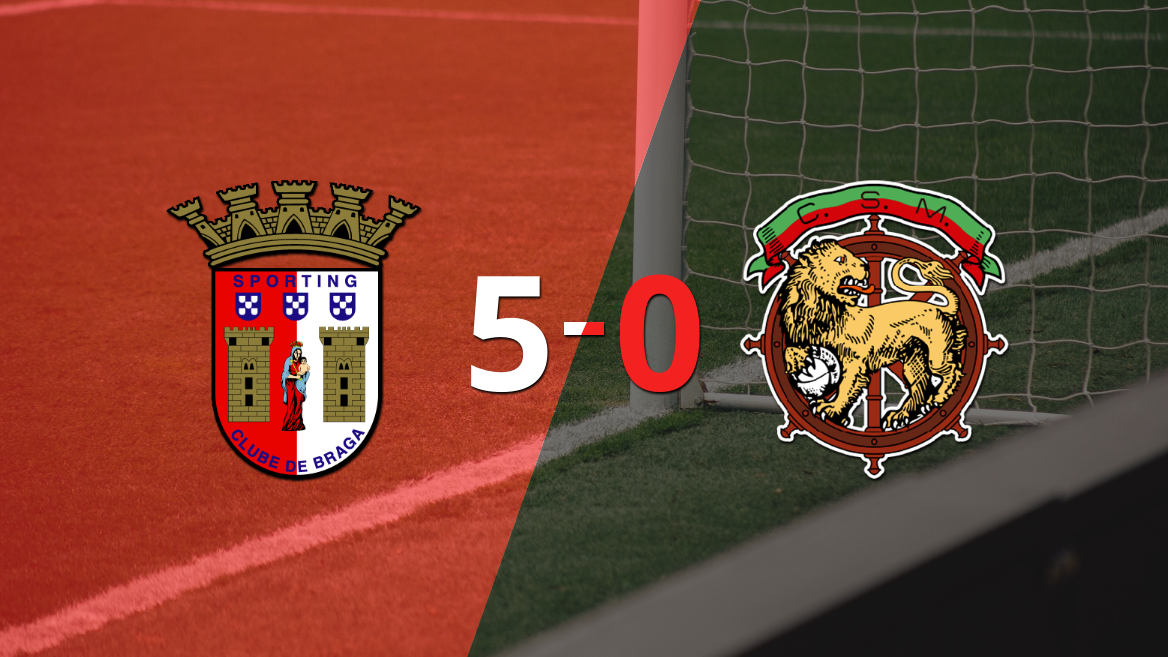 SC Braga liquidó en su casa a Marítimo por 5 a 0