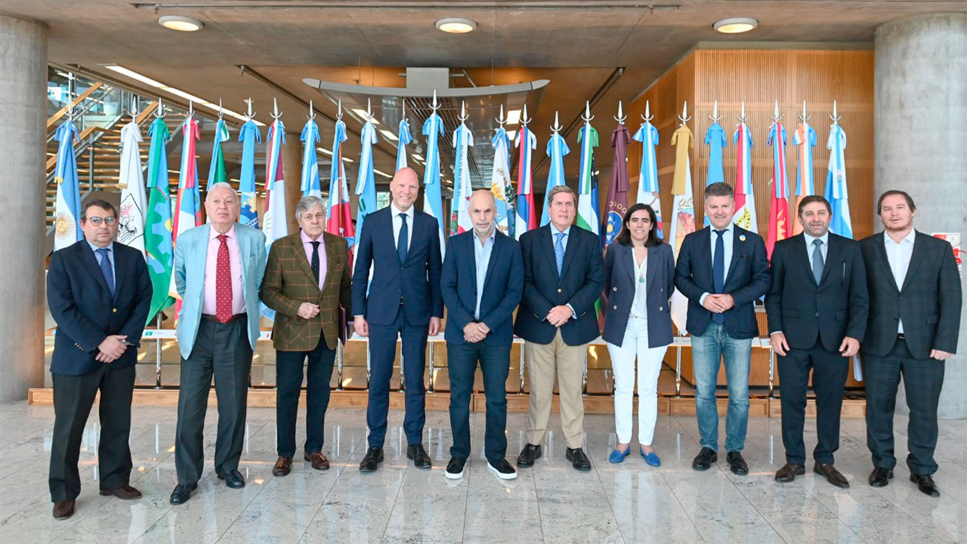 El mandatario porteño estuvo acompañado por su secretario de Relaciones Internacionales, Fernando Straface