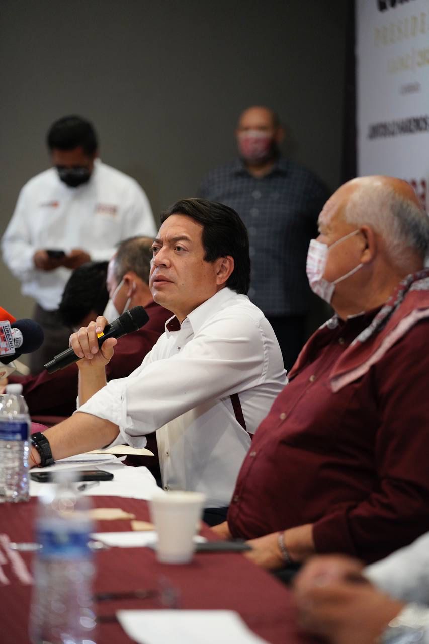 Mario Delgado reconoció la organización de la ciudadanía para el proceso de Revocación de Mandato (Foto: Mario Delgado)