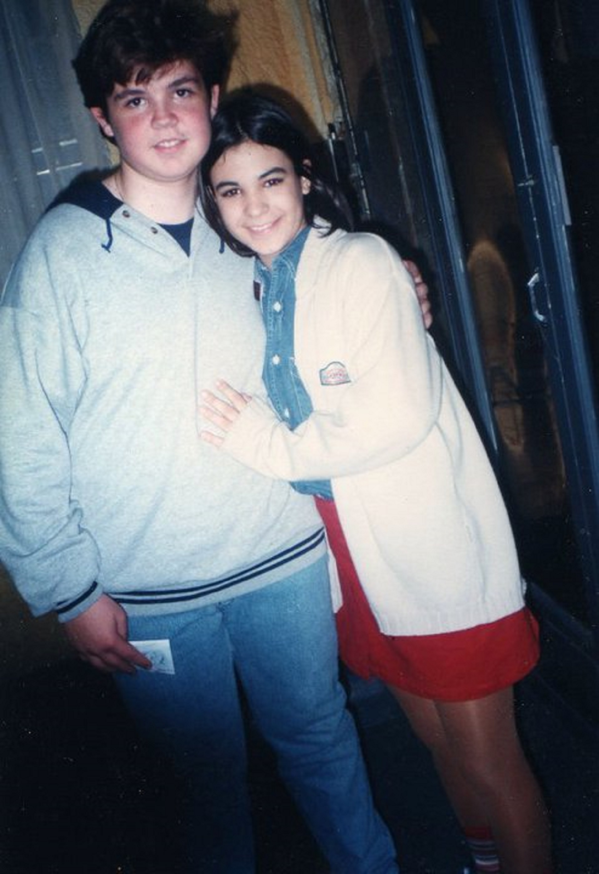 Carlos Pedevilla junto a Agustina Cherri (Mili, en "Chiquititas")