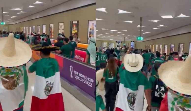 El Relevo Sin Toque del INE llegó al Campeonato Mundial en Qatar (Foto: Sociedad Civil México/Twitter)