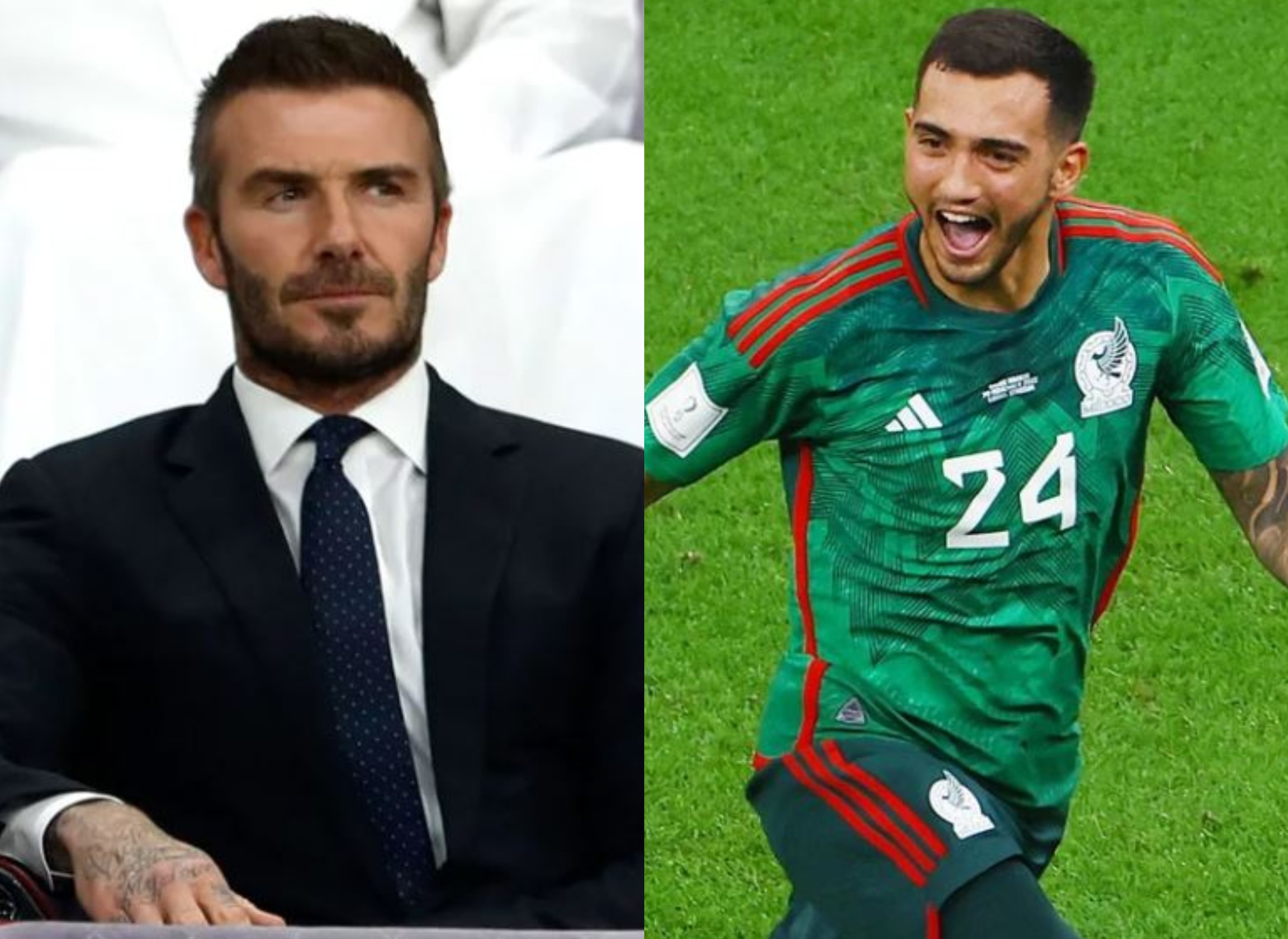 David Beckham se rindió ante el gol de tiro libre de Luis Chávez en Qatar 2022