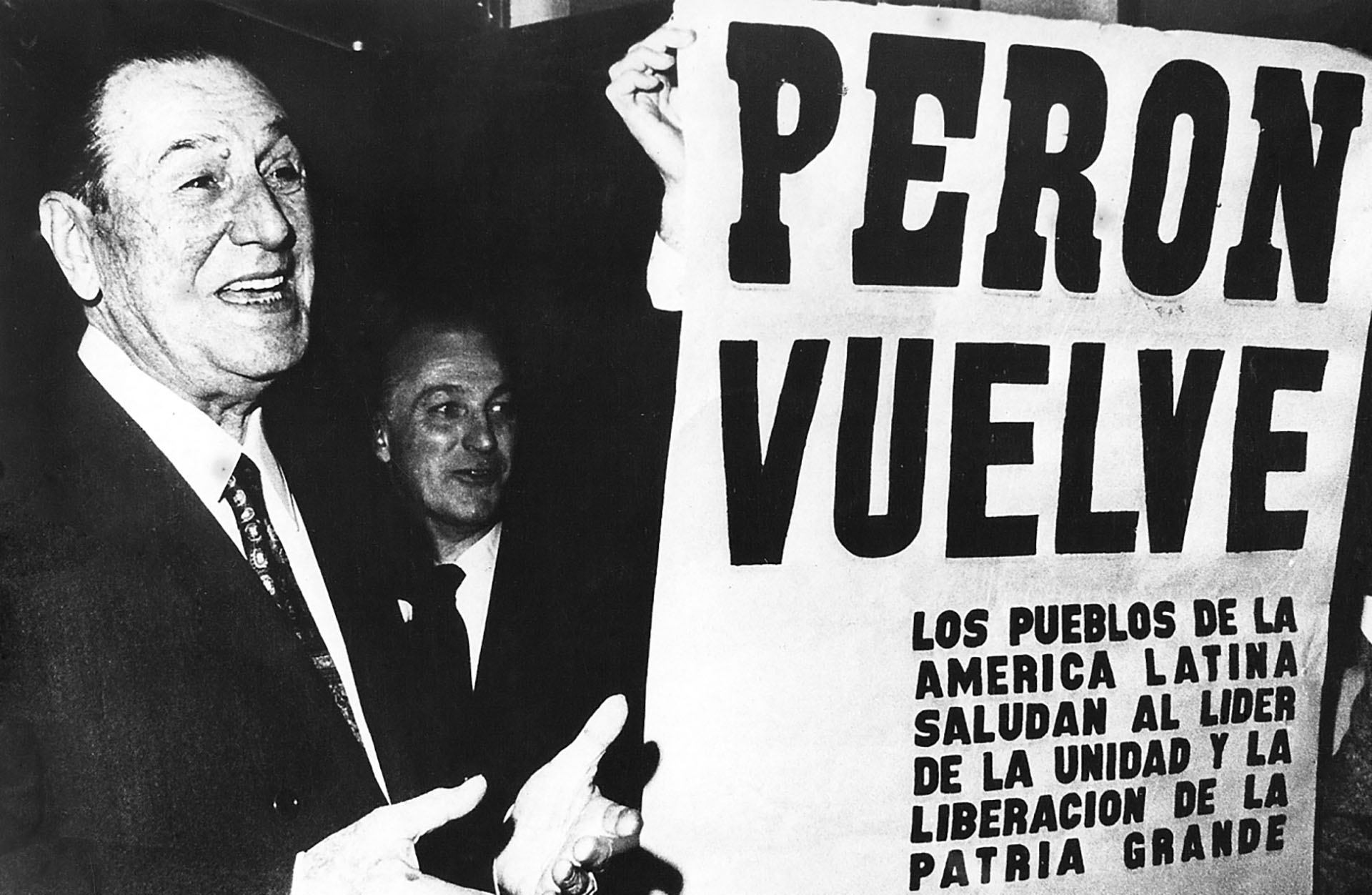 Perón en Roma con José López Rega