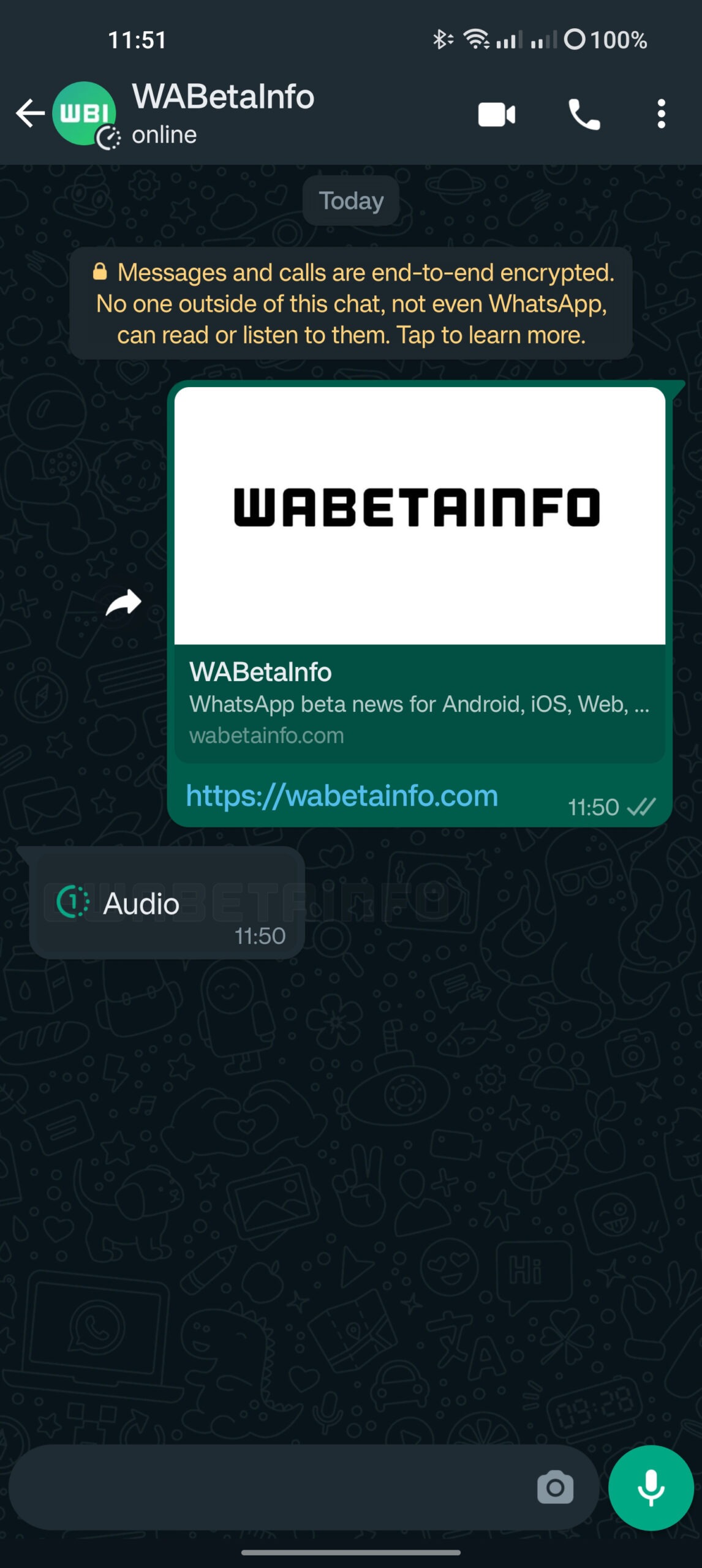 Los audios temporales de WhatsApp solo pueden reproducirse una vez antes de desaparecer de una conversación. (WABetaInfo)