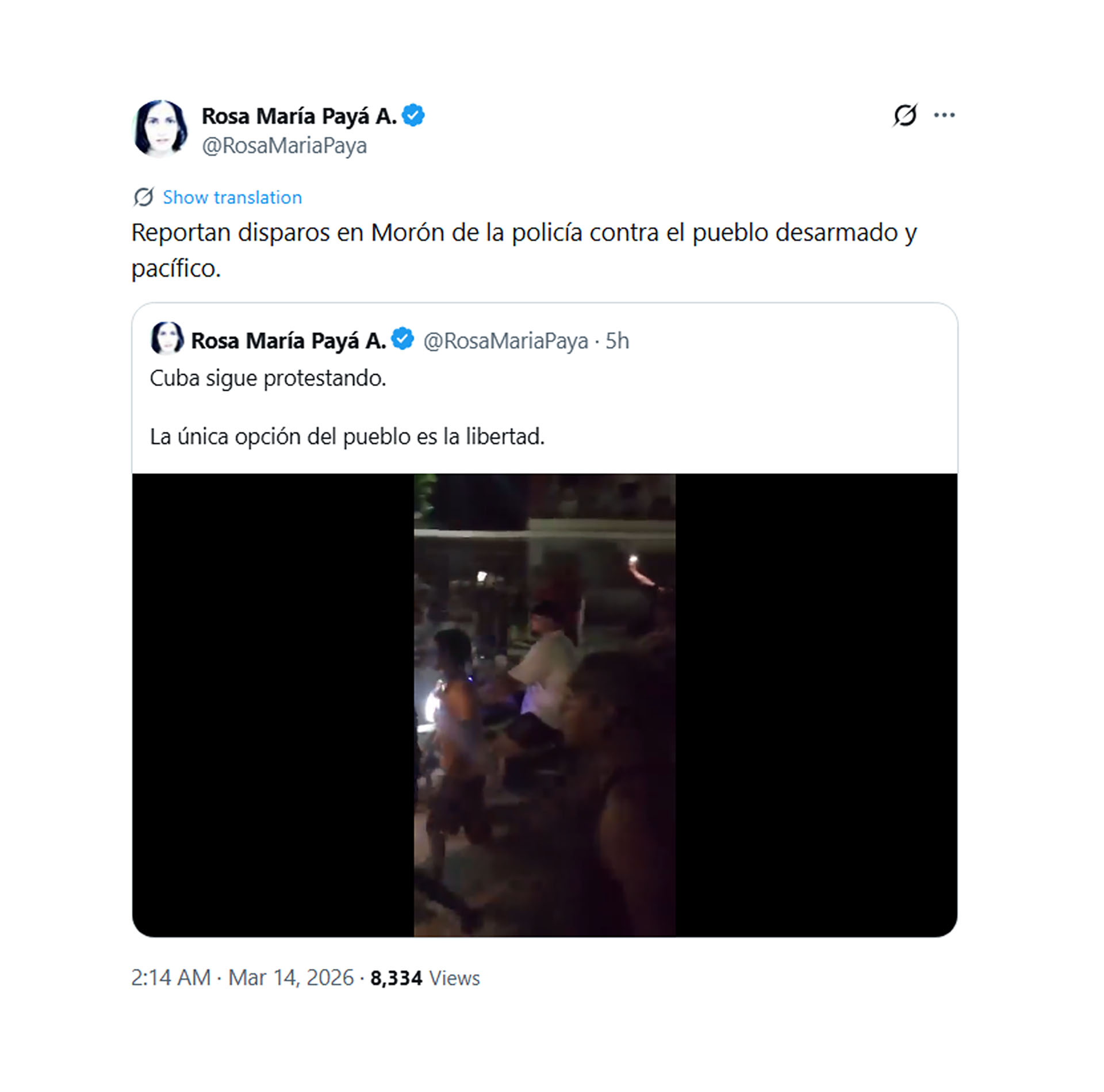 Crisis en Cuba: manifestantes incendiaron una sede del Partido Comunista y el caos dej&oacute; un herido de bala   