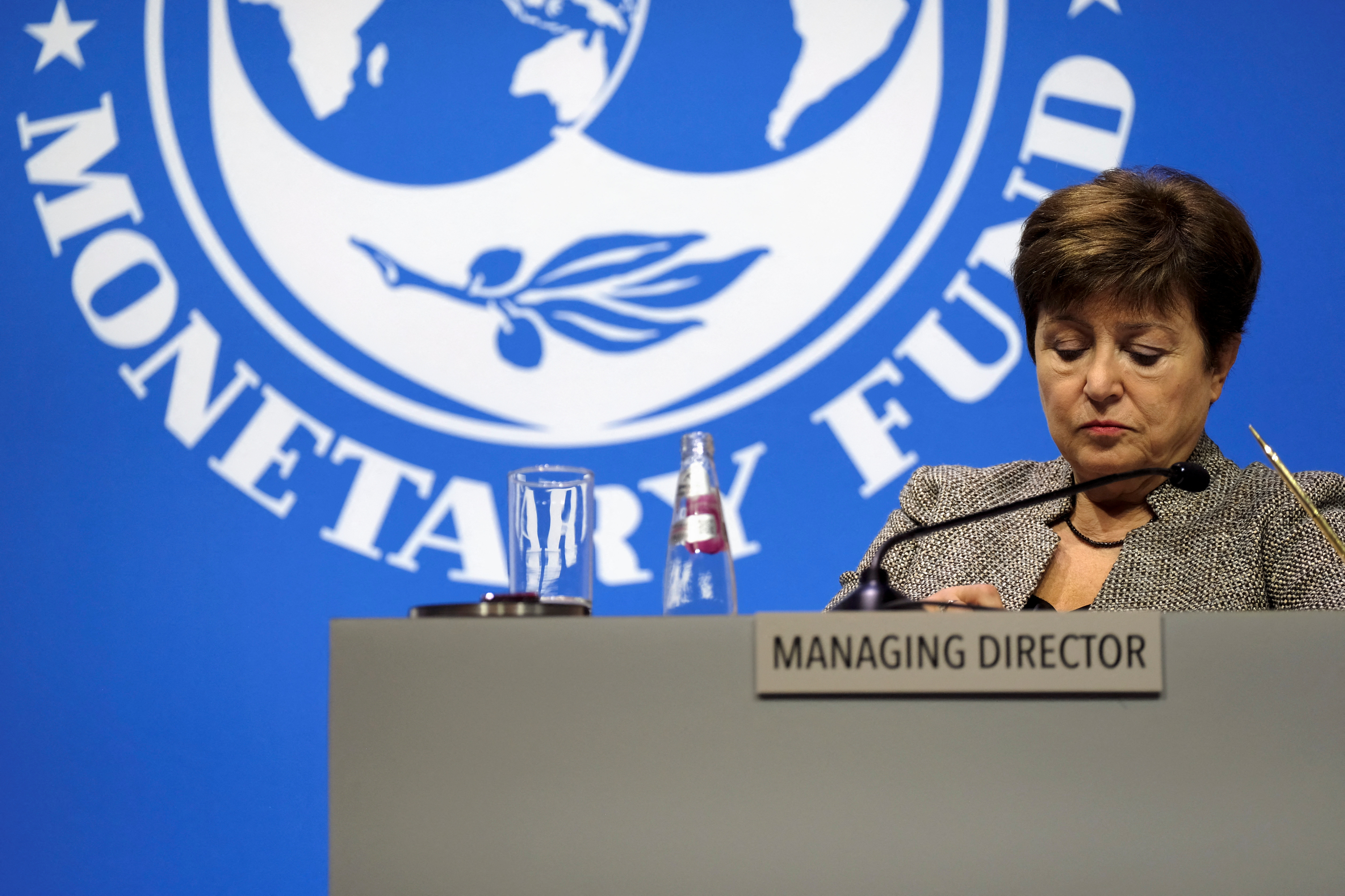 El FMI, que encabeza Kristalina Georgieva, tiene un programa vigente con estrictas metas. (foto archivo)