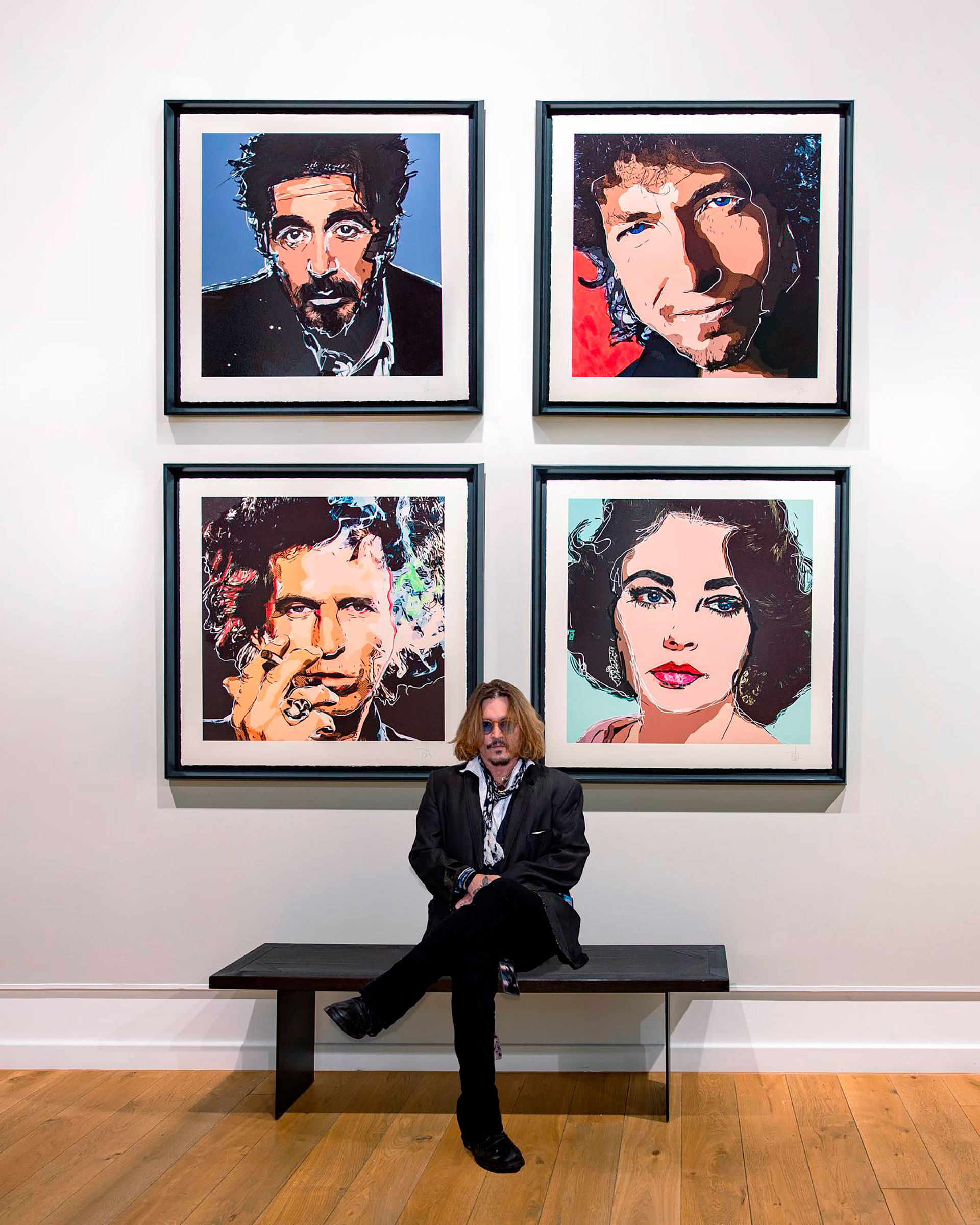 Johnny Depp vendió sus obras de arte a través de la galería británica Castle Fine Art