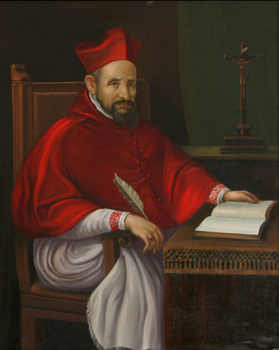 Roberto Bellarmino, jefe de la Inquisición, quien convocó a Galileo Galilei a presentarse en Roma luego de la publicación de "El Diálogo..."
