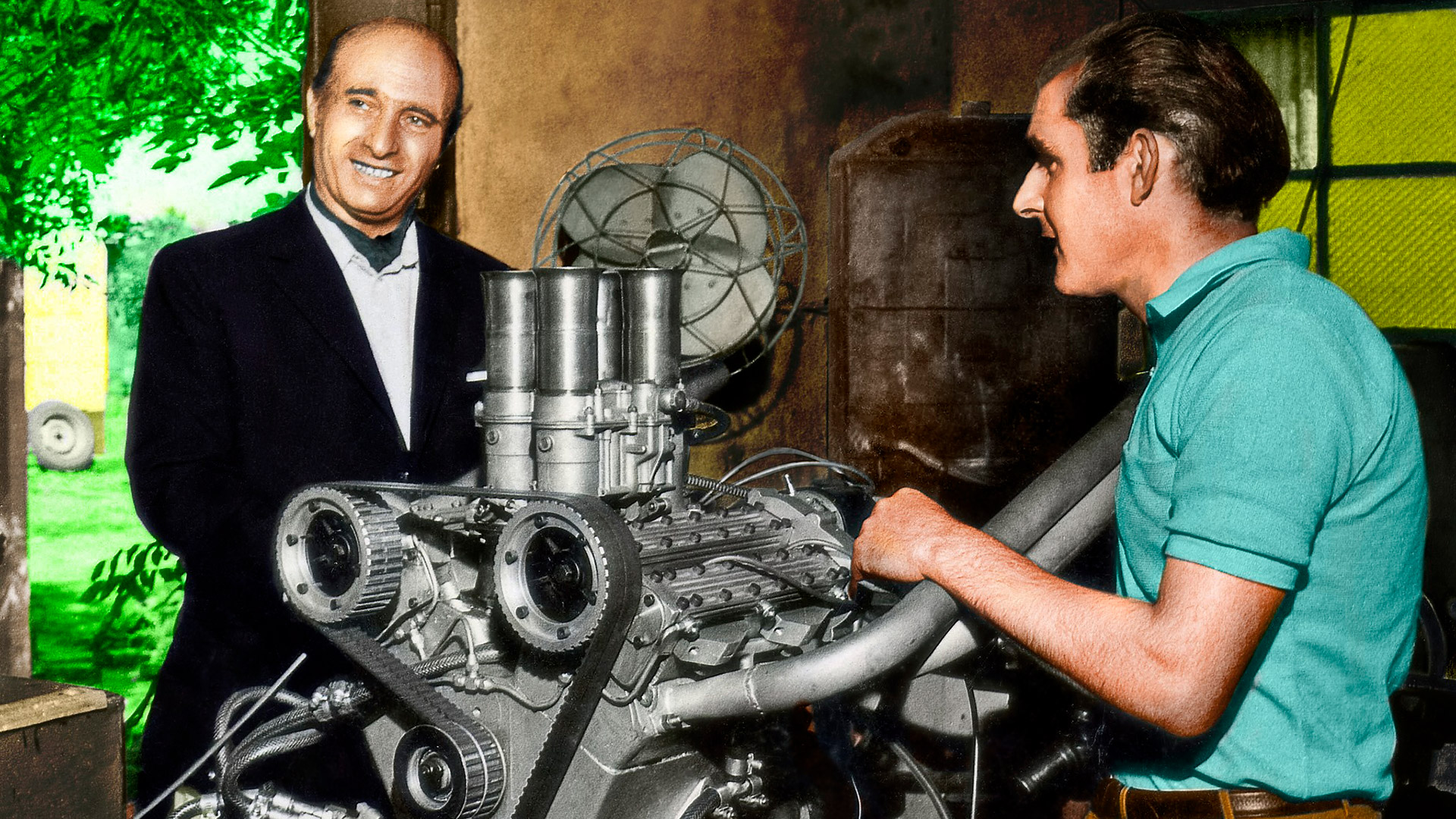 Cicaré mantuvo una amistad con el piloto de automovilismo y 5 veces campeón de la F1, Juan Manuel Fangio