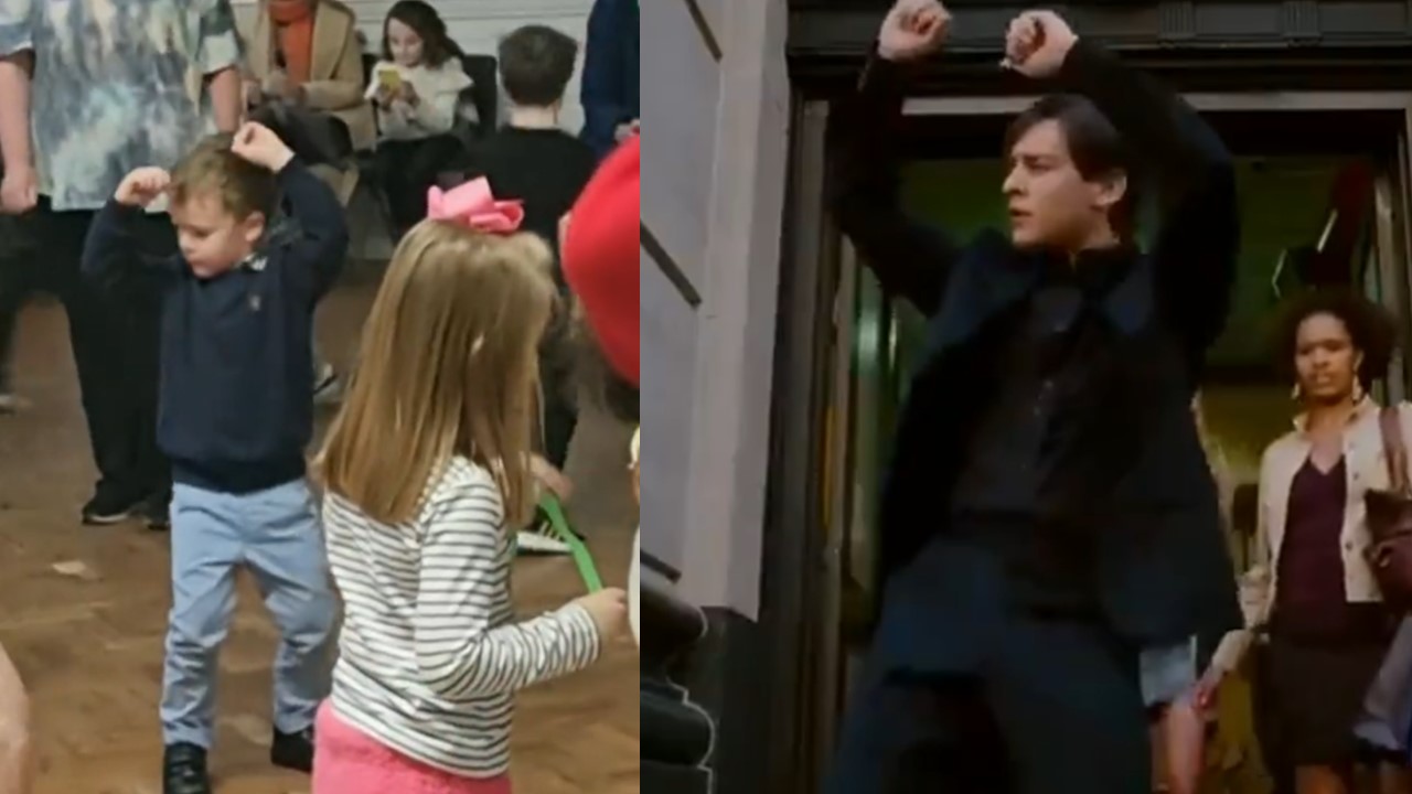 Niño es viral tras video que hizo recordar el baile de Tobey Maguire en “Spider-Man  3″ - Infobae