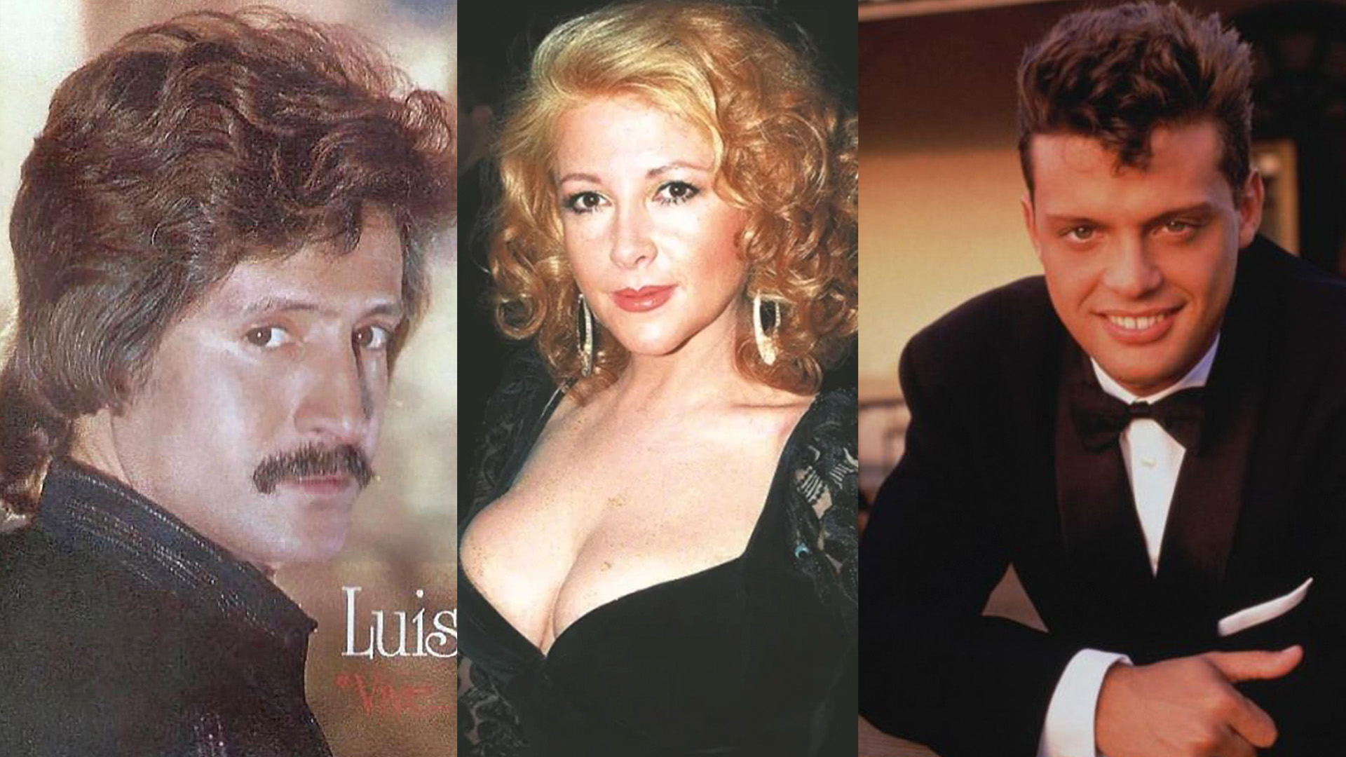 Para 1990, Abril Campillo rondaba por los 32 años, Luis Miguel por los 20 y Luisito Rey por los 45.  (Fotos: Archivo web)